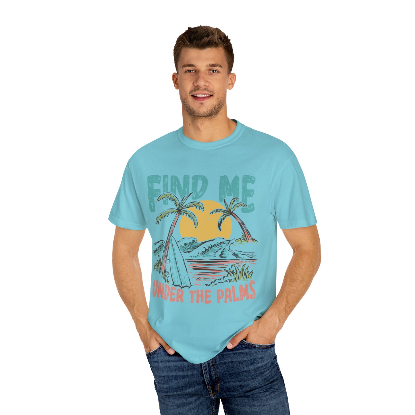 "Find Me Under The Palms" Comfort Colors Oversized T-shirt