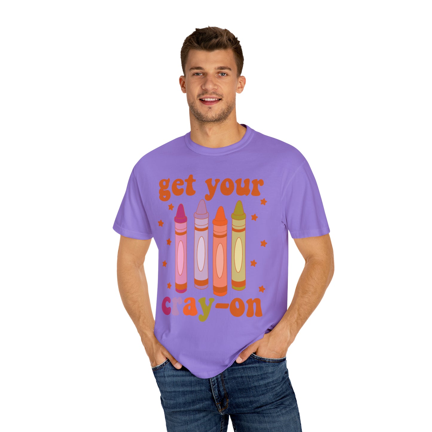 "Get Your Cray-On" Comfort Colors Oversized T-shirt
