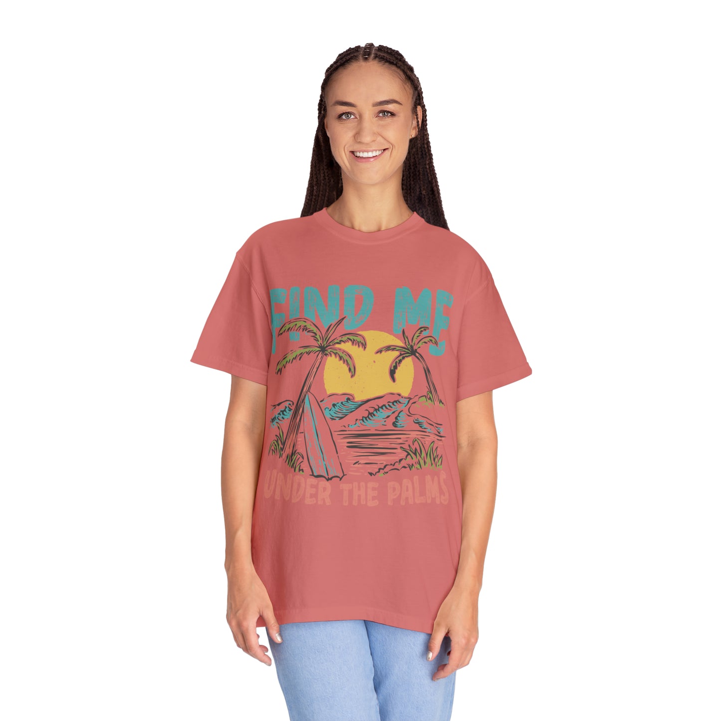"Find Me Under The Palms" Comfort Colors Oversized T-shirt