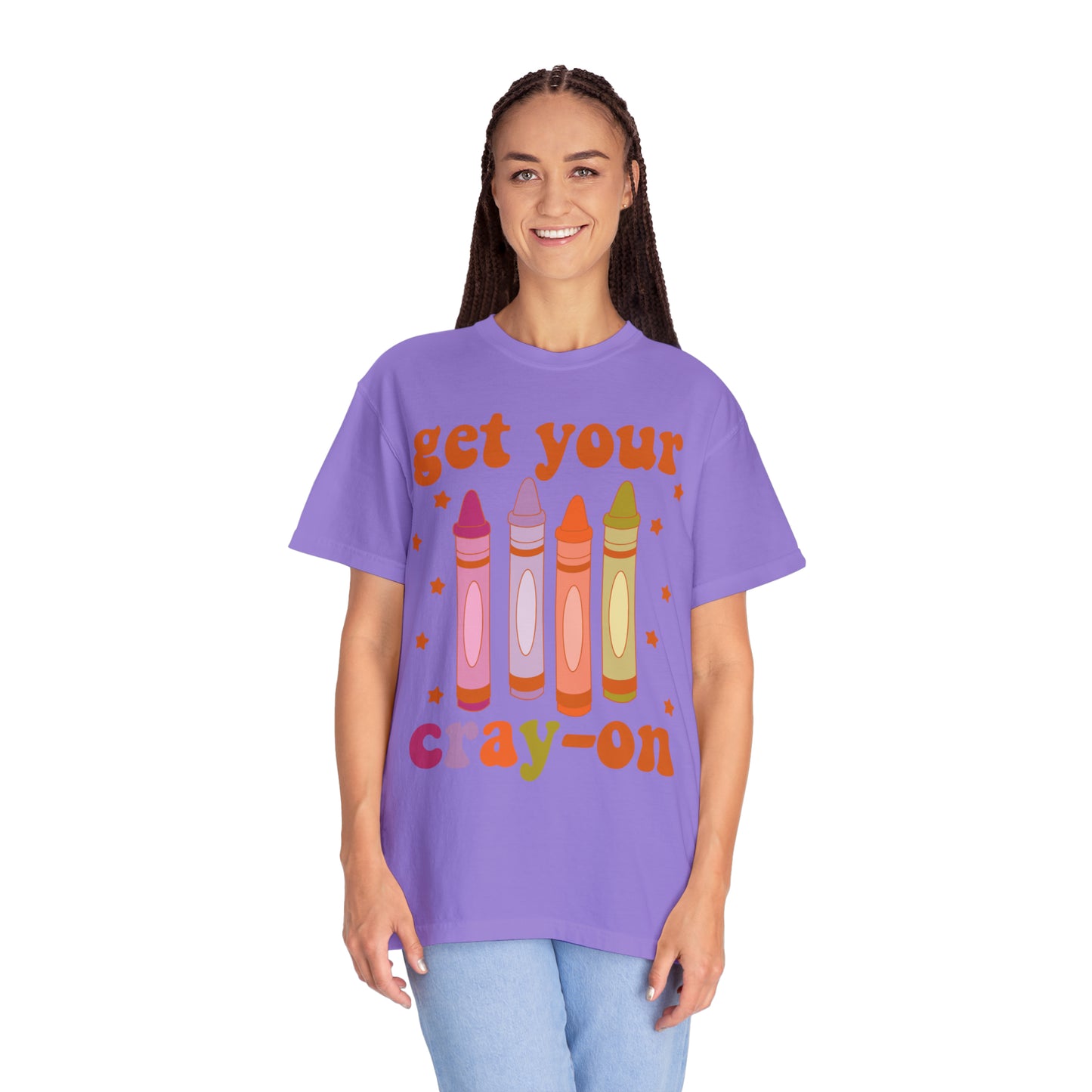 "Get Your Cray-On" Comfort Colors Oversized T-shirt