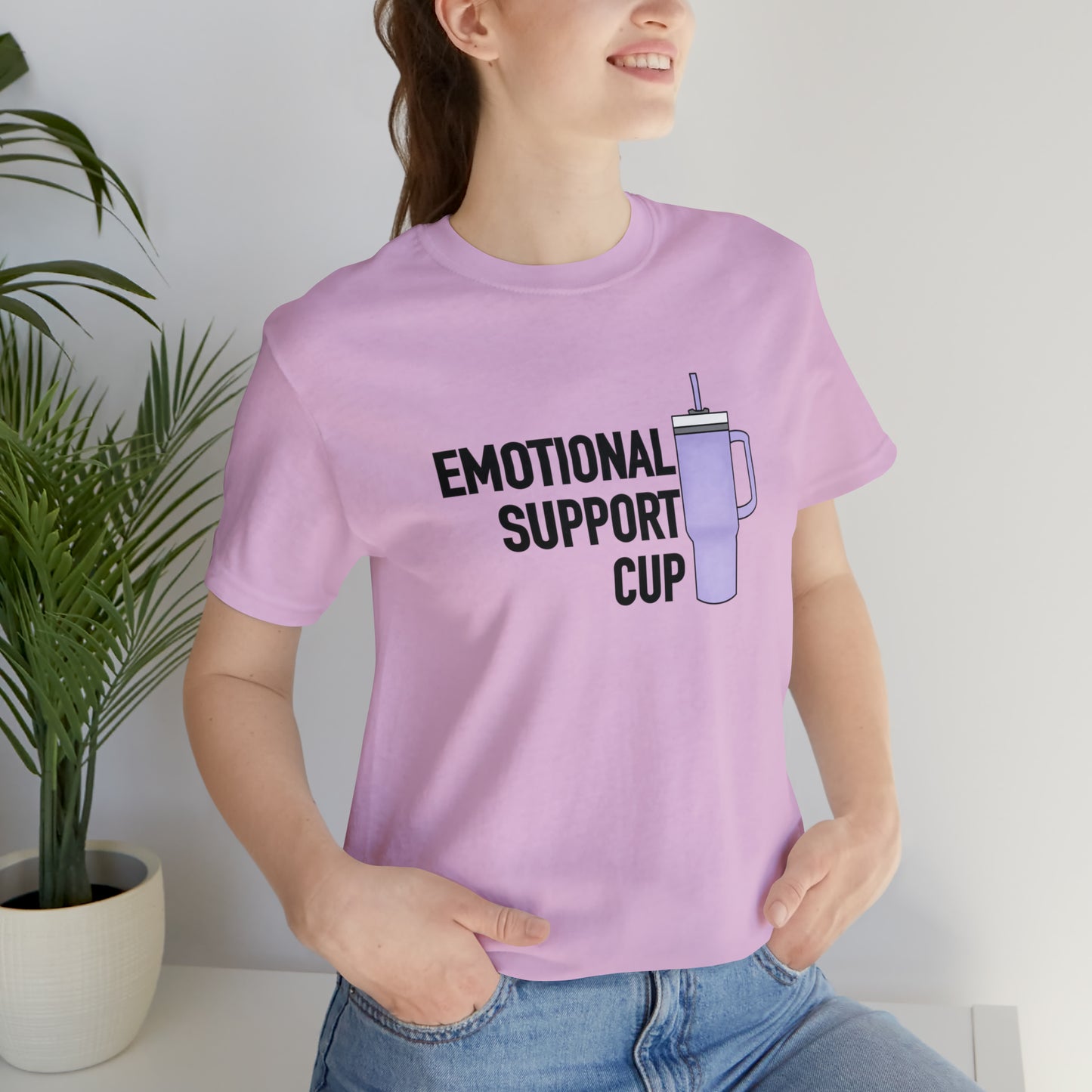 "Emotional Support Cup" Bella Canvas Unisex Short Sleeve Tee