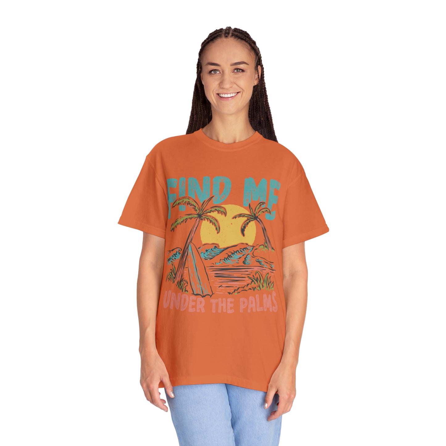 "Find Me Under The Palms" Comfort Colors Oversized T-shirt