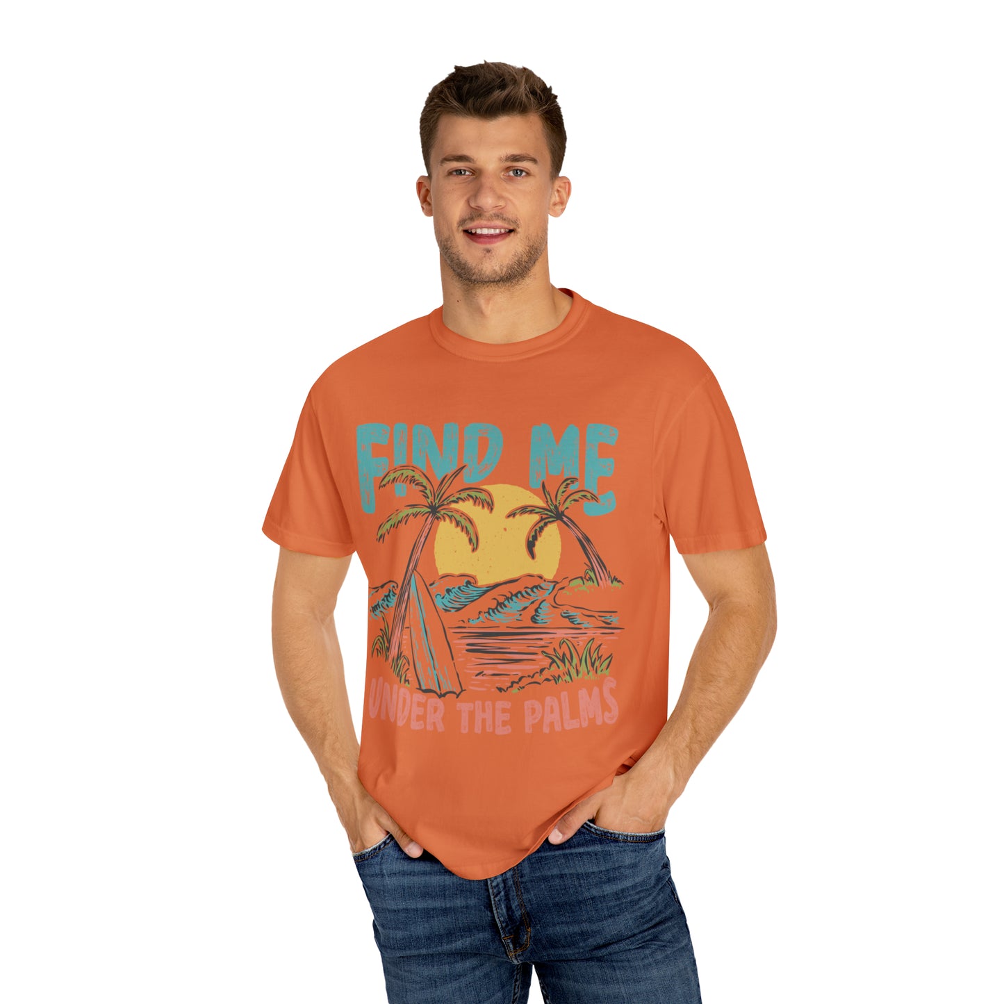 "Find Me Under The Palms" Comfort Colors Oversized T-shirt