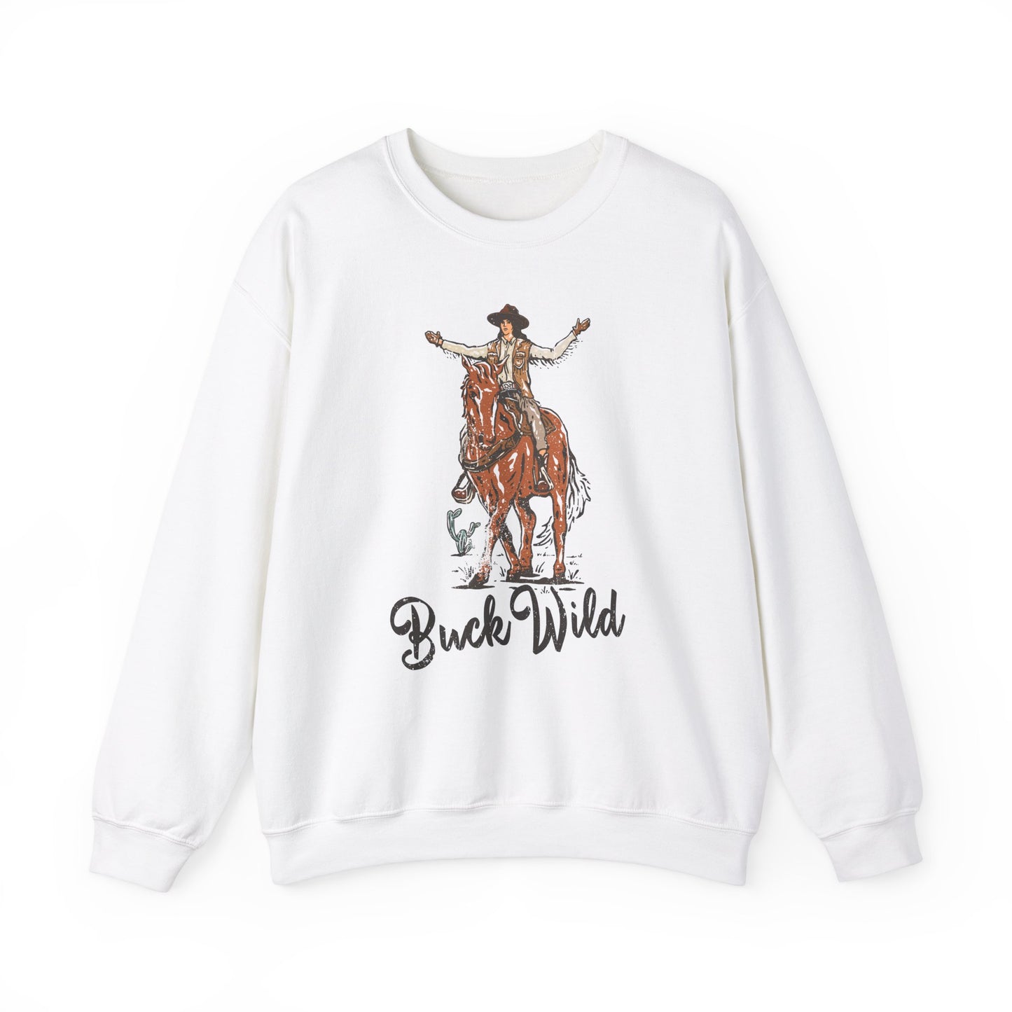 Buck Wild, Western Sweatshirt