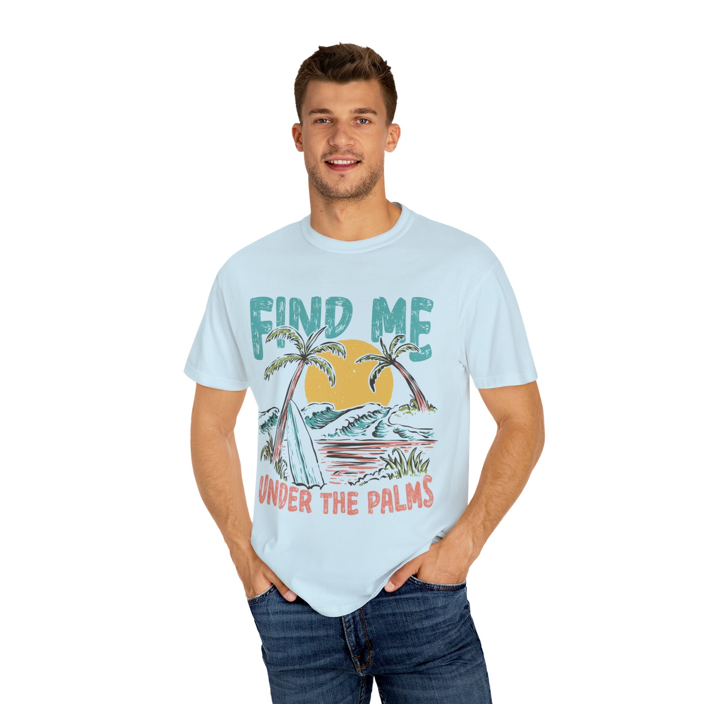 "Find Me Under The Palms" Comfort Colors Oversized T-shirt