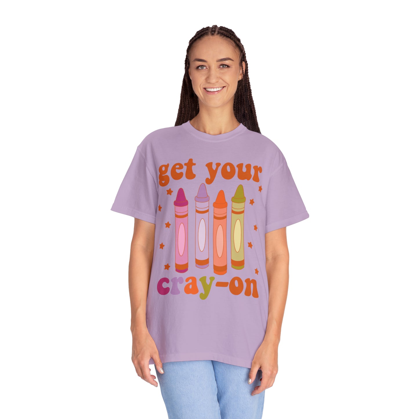 "Get Your Cray-On" Comfort Colors Oversized T-shirt