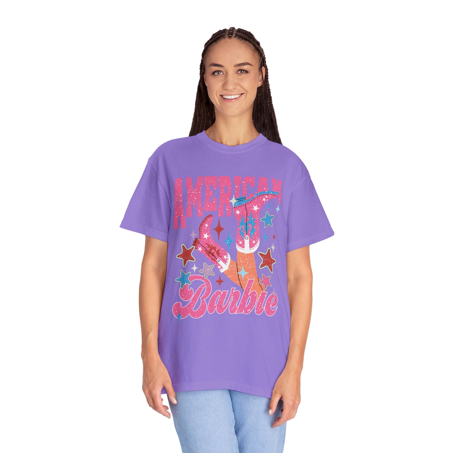 "American Barbie" Comfort Colors Oversized T-shirt