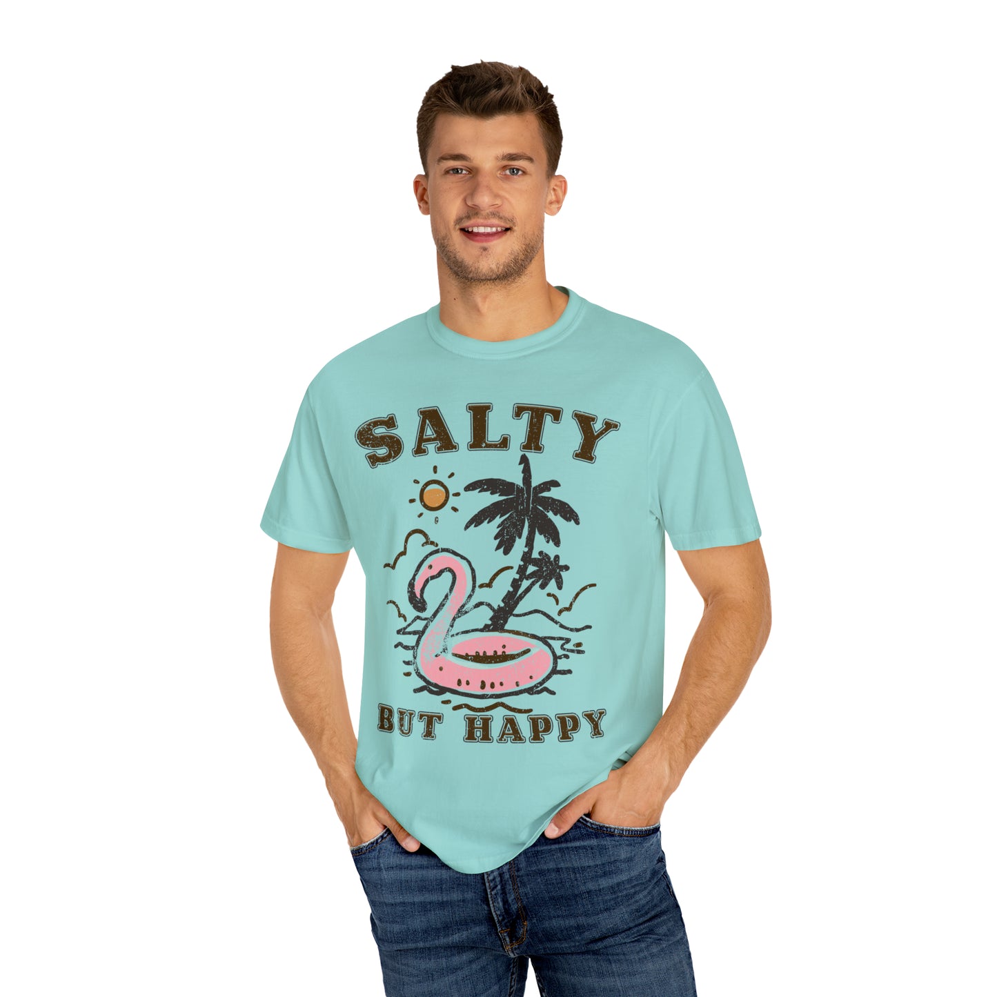 "Salty But Happy" Comfort Colors Oversized T-shirt