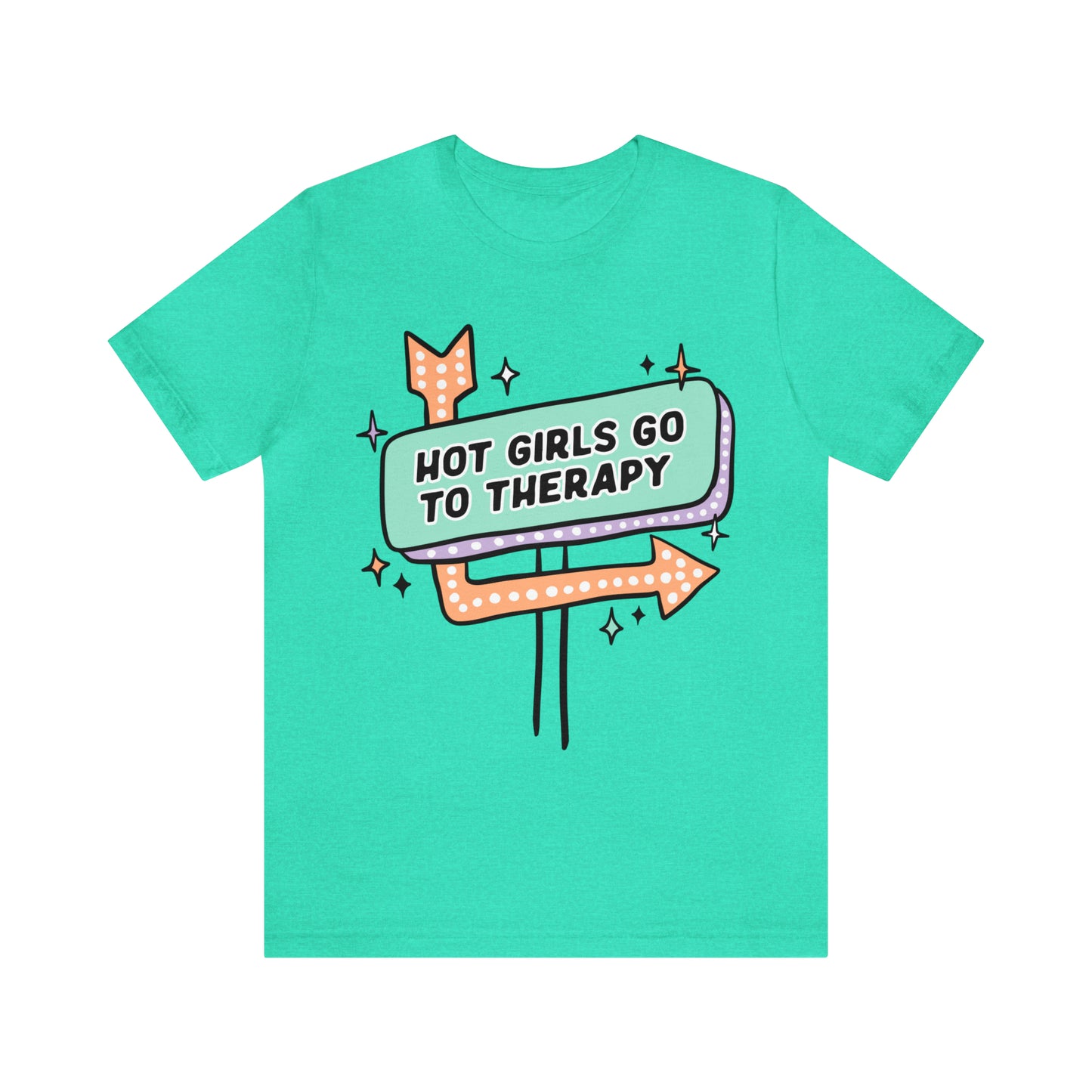 "Hot Girls Go To Therapy" Bella Canvas Short Sleeve Tee