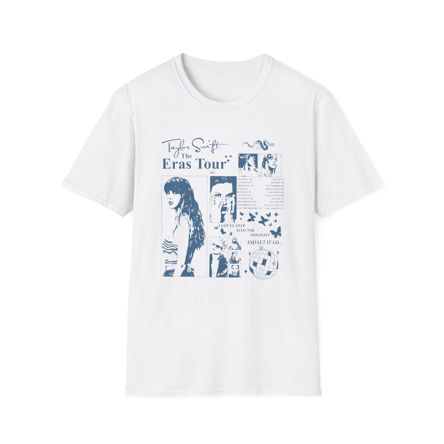 Taylor Swift Eras Tour Gildan Unisex Softstyle T-Shirt