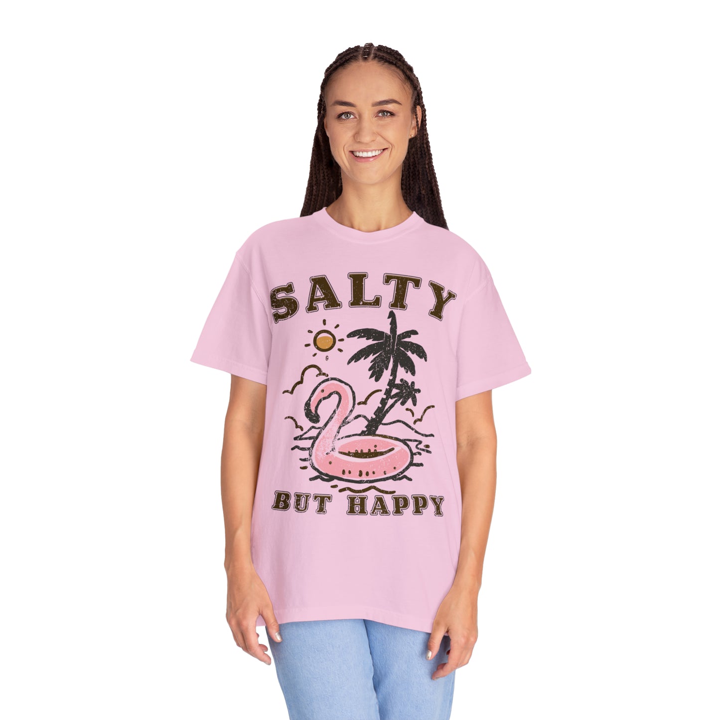 "Salty But Happy" Comfort Colors Oversized T-shirt