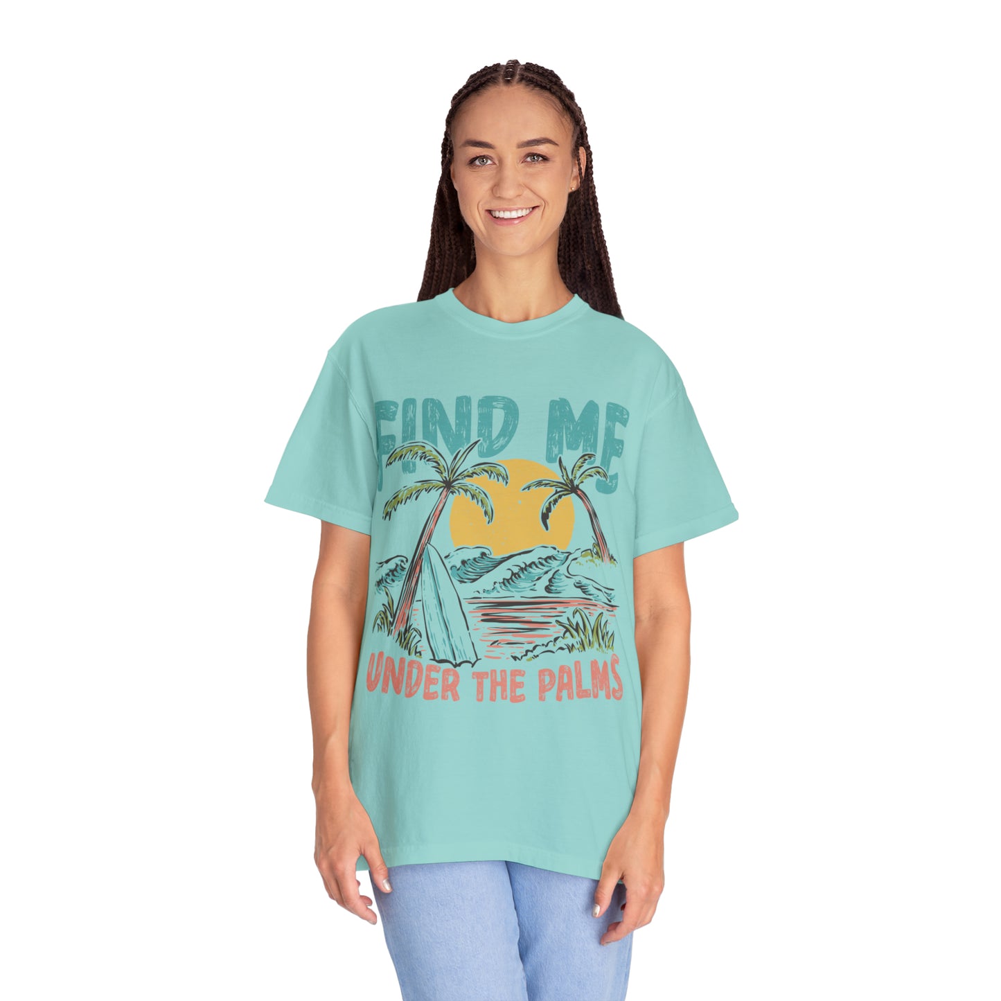 "Find Me Under The Palms" Comfort Colors Oversized T-shirt