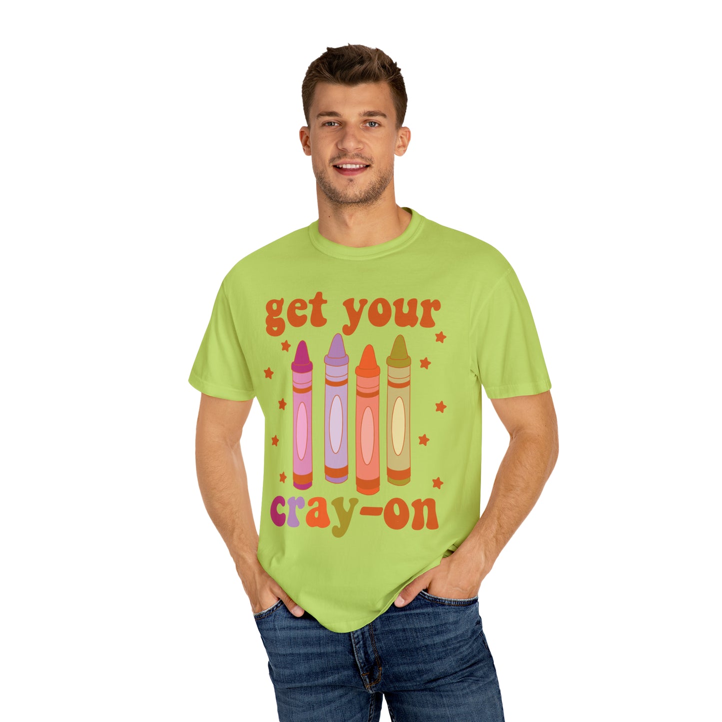 "Get Your Cray-On" Comfort Colors Oversized T-shirt