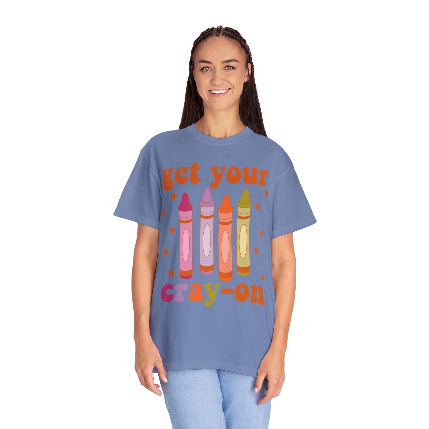 "Get Your Cray-On" Comfort Colors Oversized T-shirt