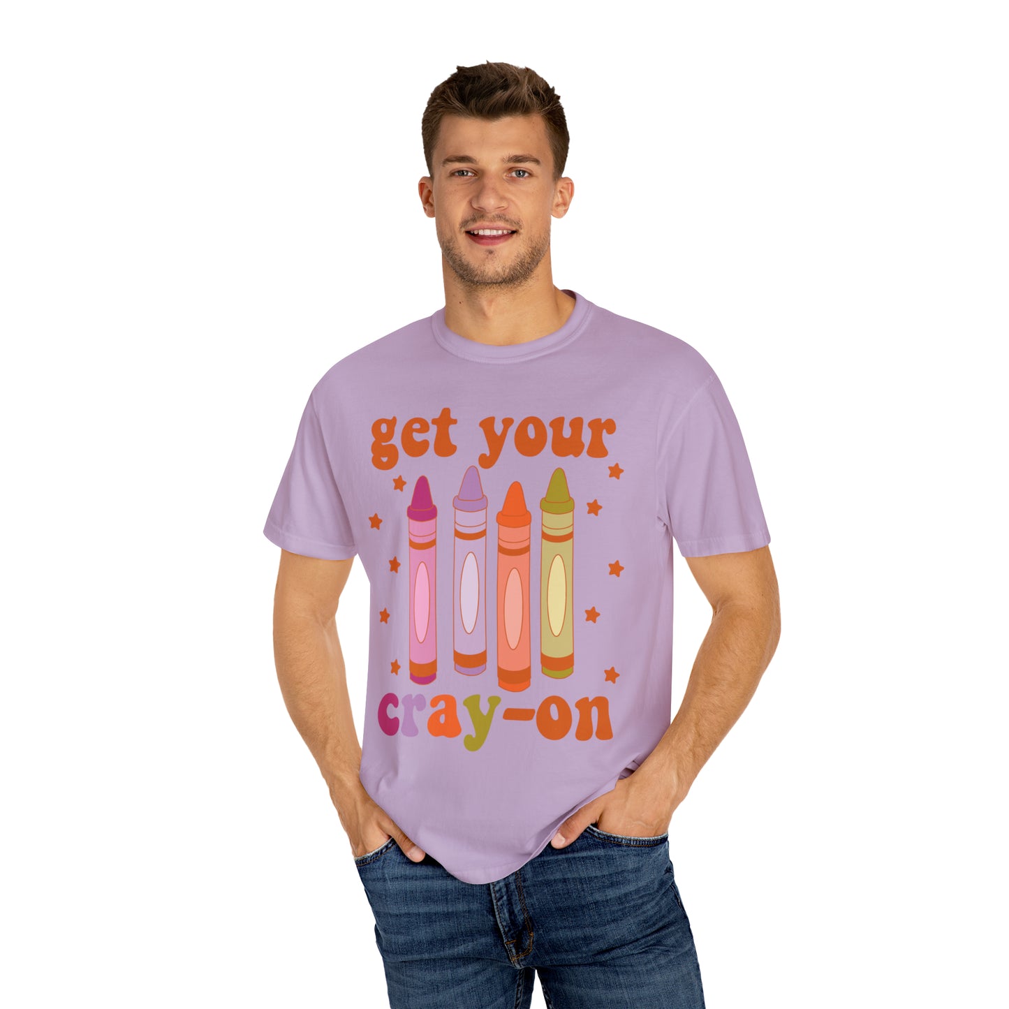 "Get Your Cray-On" Comfort Colors Oversized T-shirt
