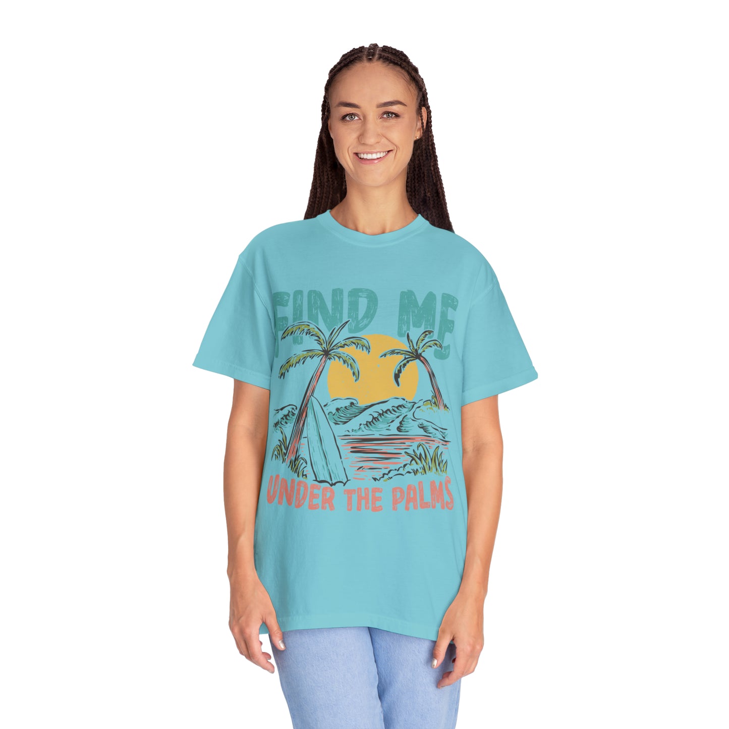 "Find Me Under The Palms" Comfort Colors Oversized T-shirt