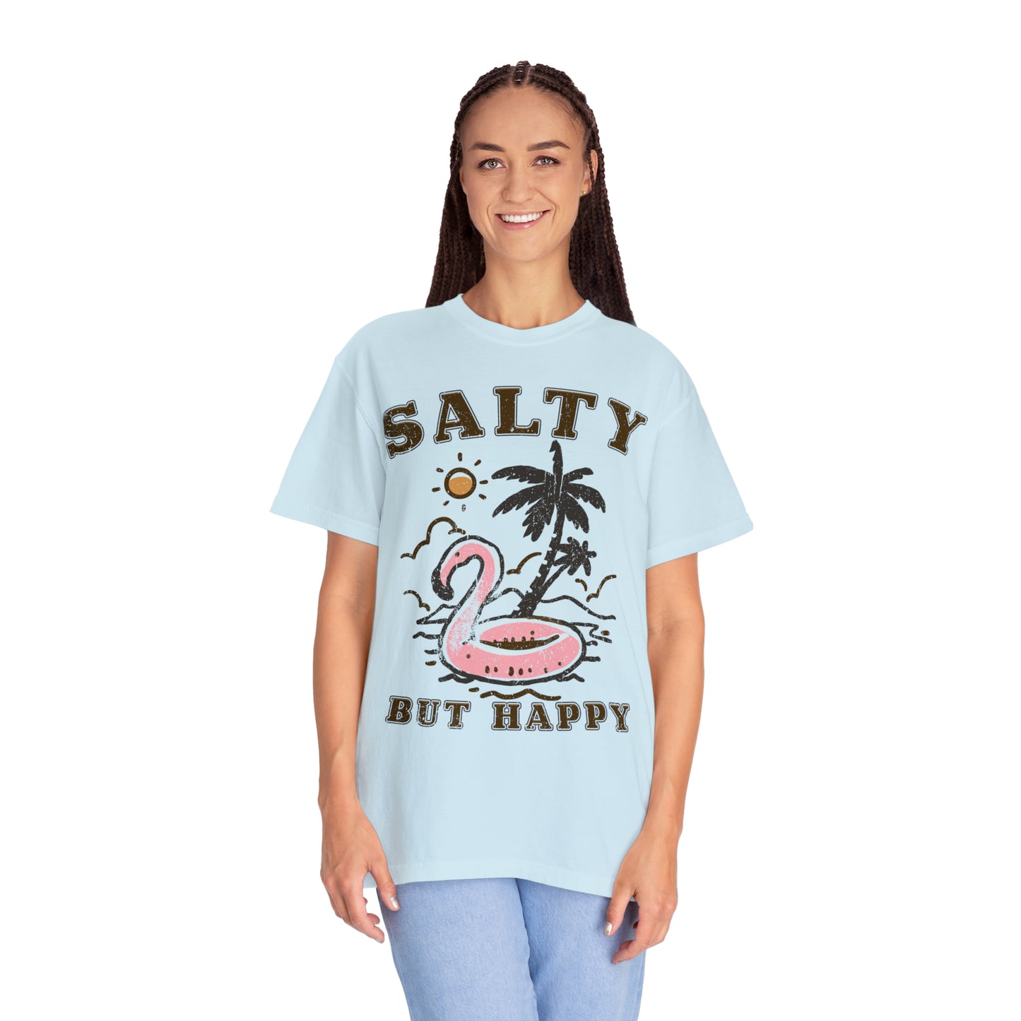 "Salty But Happy" Comfort Colors Oversized T-shirt