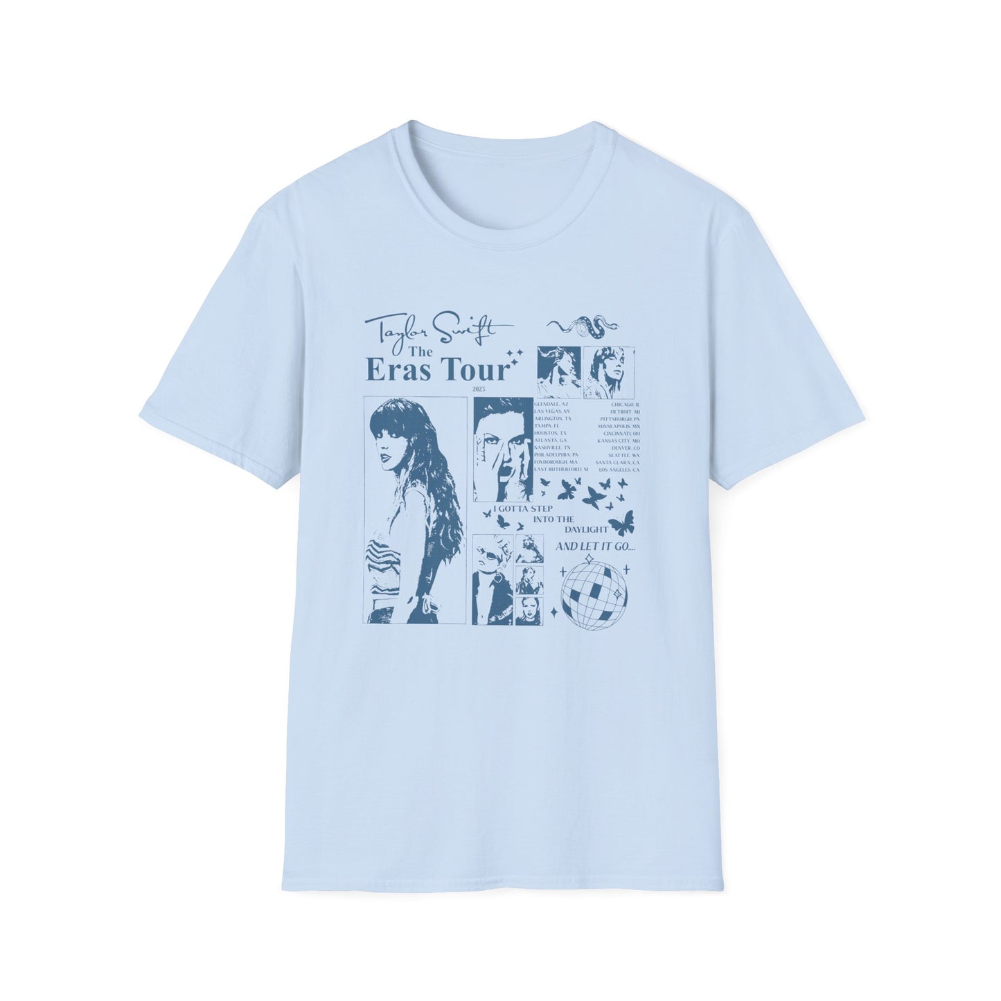 Taylor Swift Eras Tour Gildan Unisex Softstyle T-Shirt