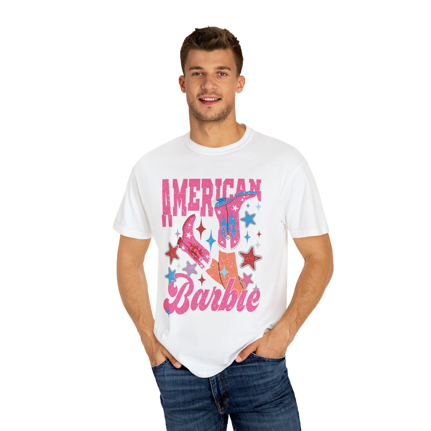 "American Barbie" Comfort Colors Oversized T-shirt