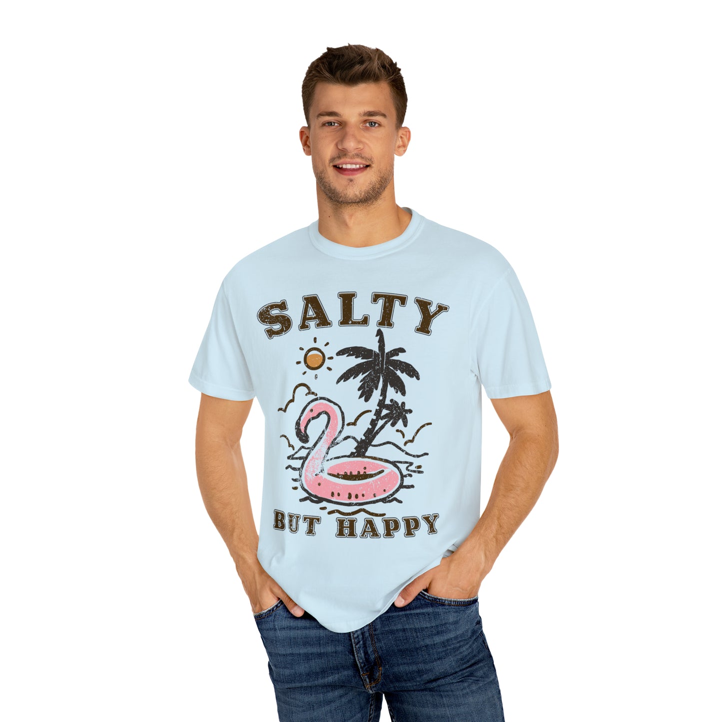 "Salty But Happy" Comfort Colors Oversized T-shirt