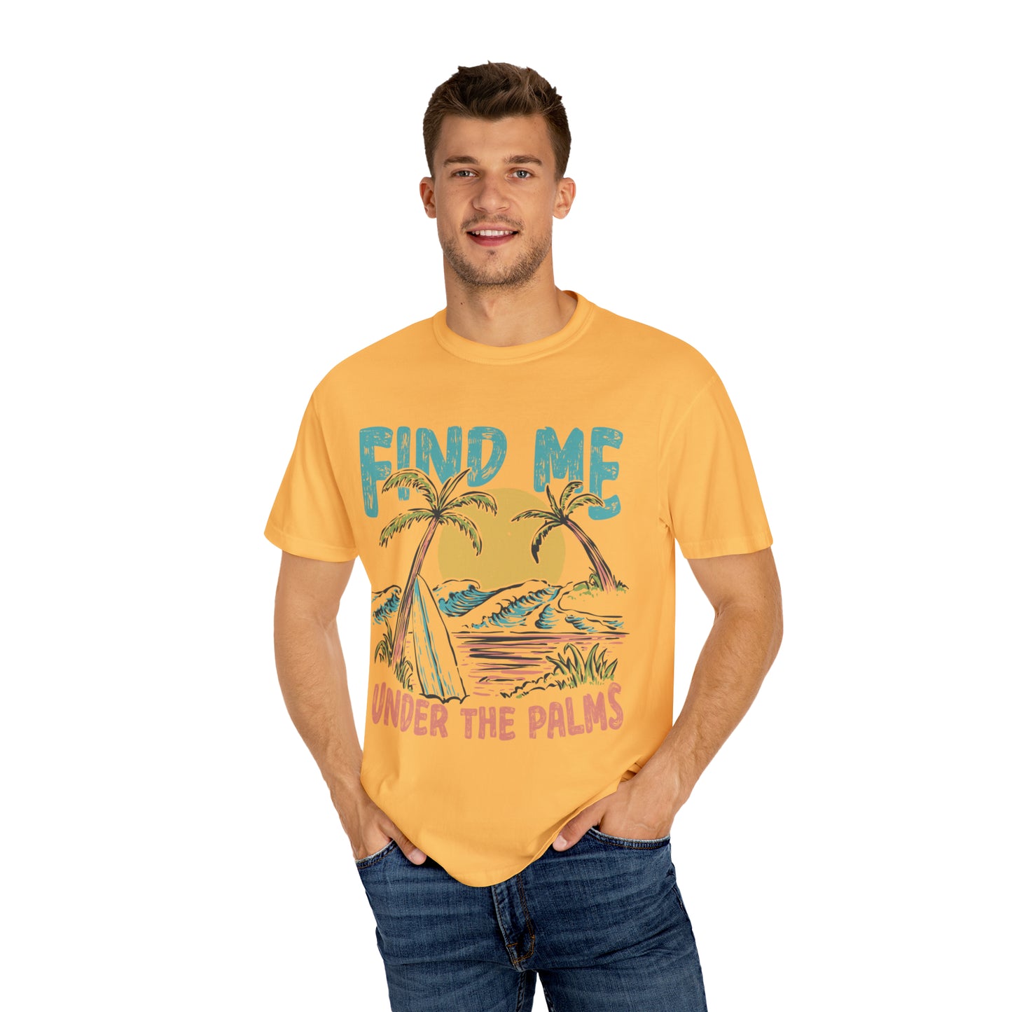 "Find Me Under The Palms" Comfort Colors Oversized T-shirt