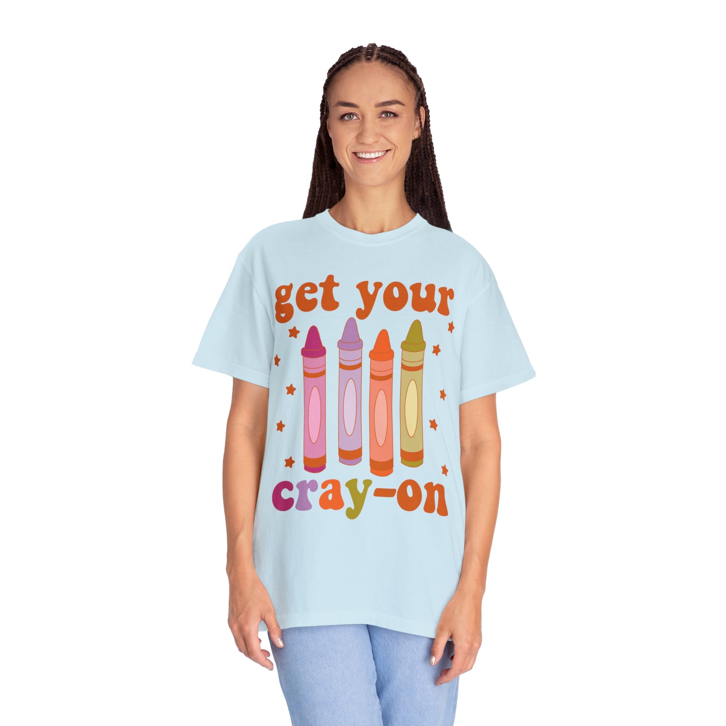 "Get Your Cray-On" Comfort Colors Oversized T-shirt