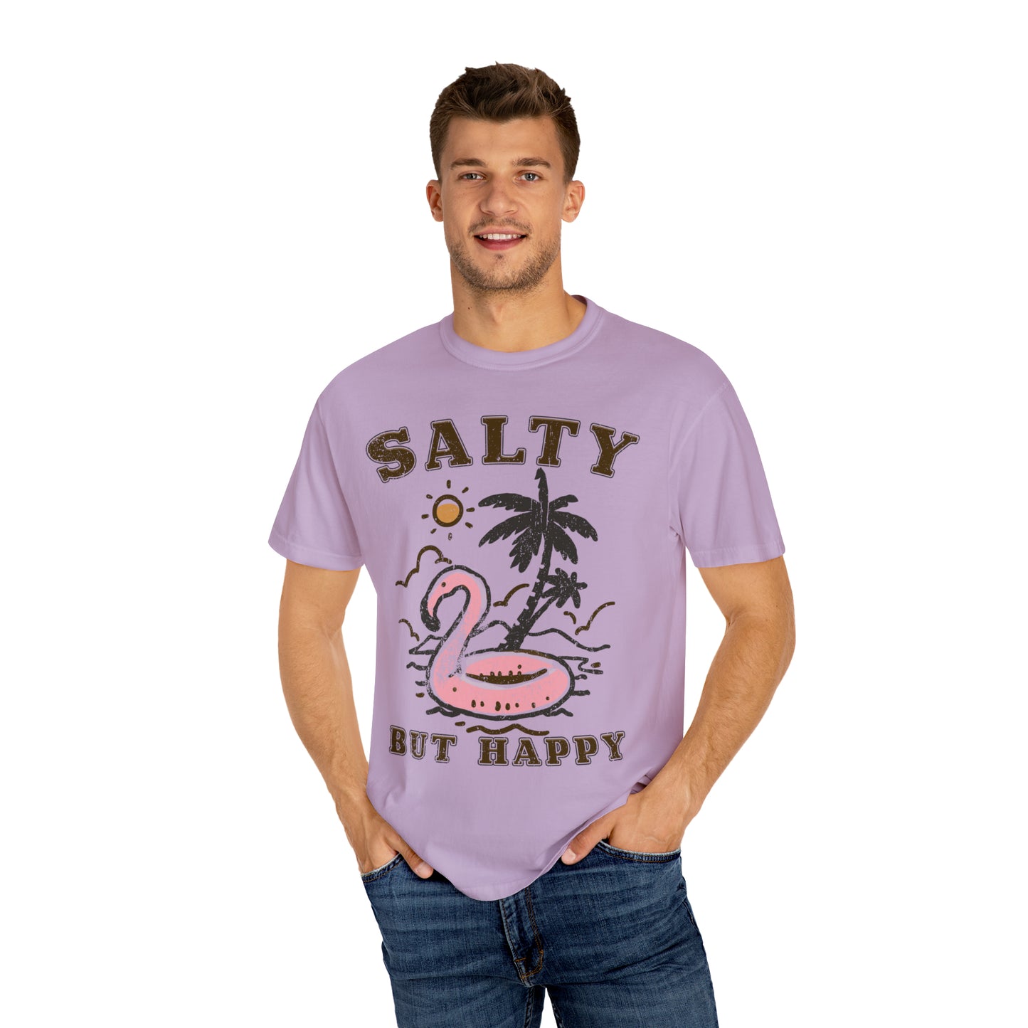 "Salty But Happy" Comfort Colors Oversized T-shirt