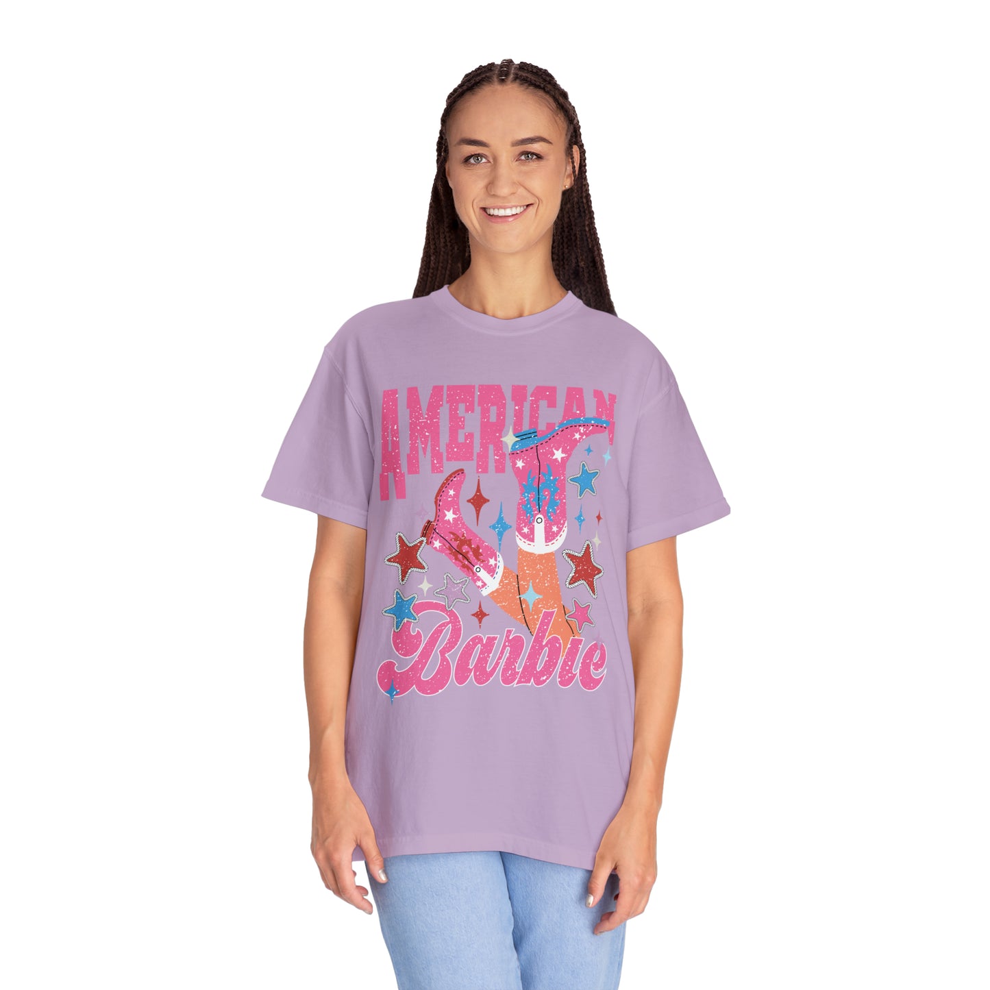 "American Barbie" Comfort Colors Oversized T-shirt
