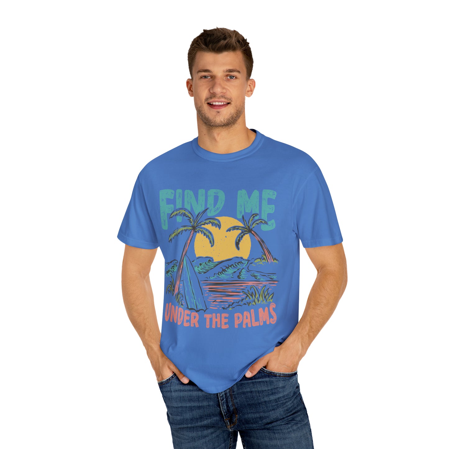 "Find Me Under The Palms" Comfort Colors Oversized T-shirt