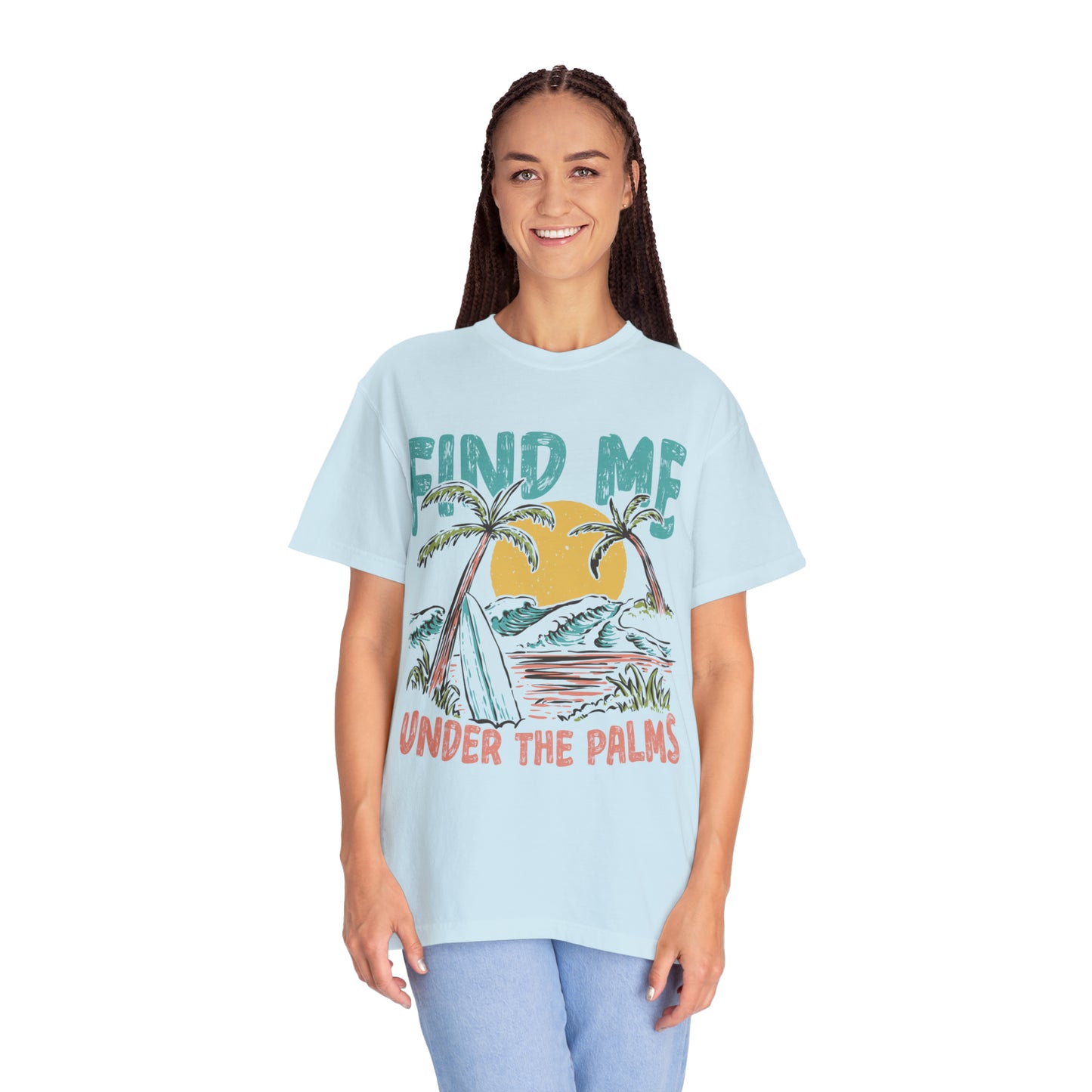 "Find Me Under The Palms" Comfort Colors Oversized T-shirt