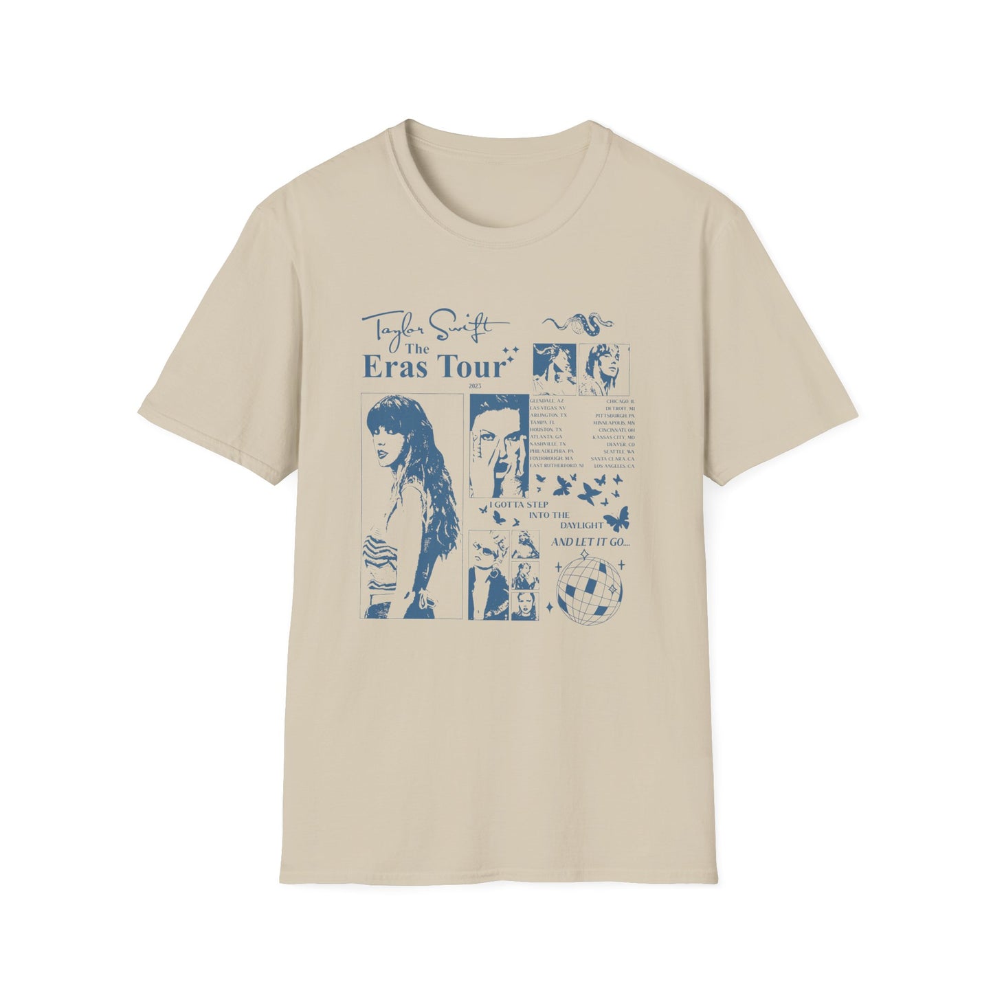 Taylor Swift Eras Tour Gildan Unisex Softstyle T-Shirt