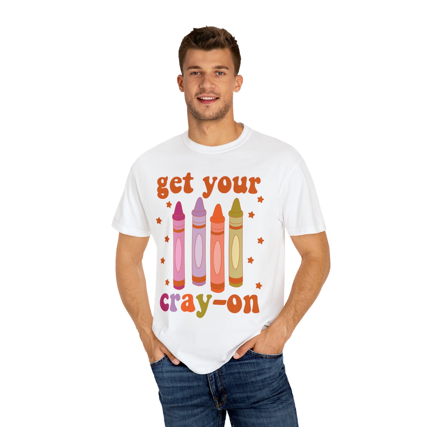 "Get Your Cray-On" Comfort Colors Oversized T-shirt