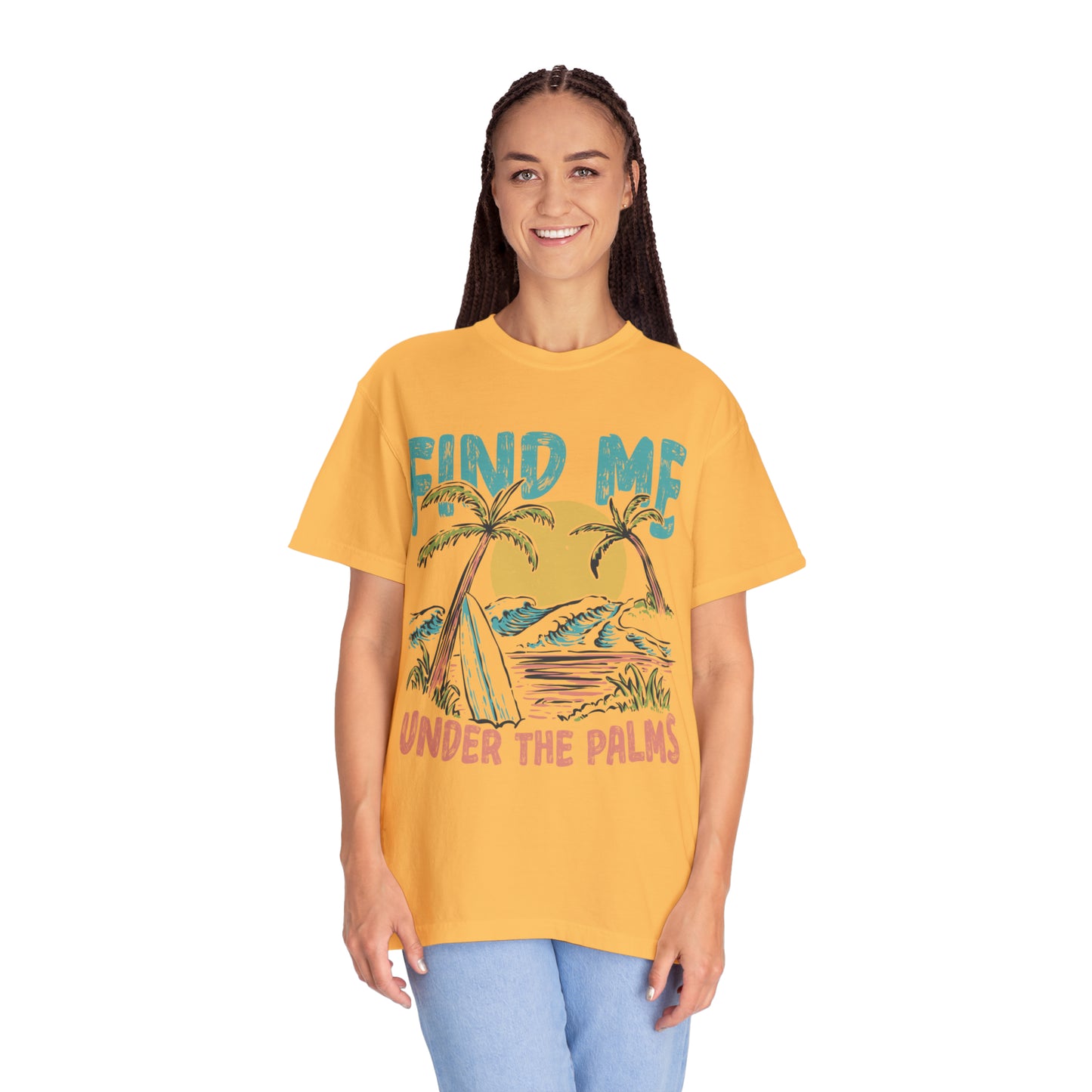 "Find Me Under The Palms" Comfort Colors Oversized T-shirt