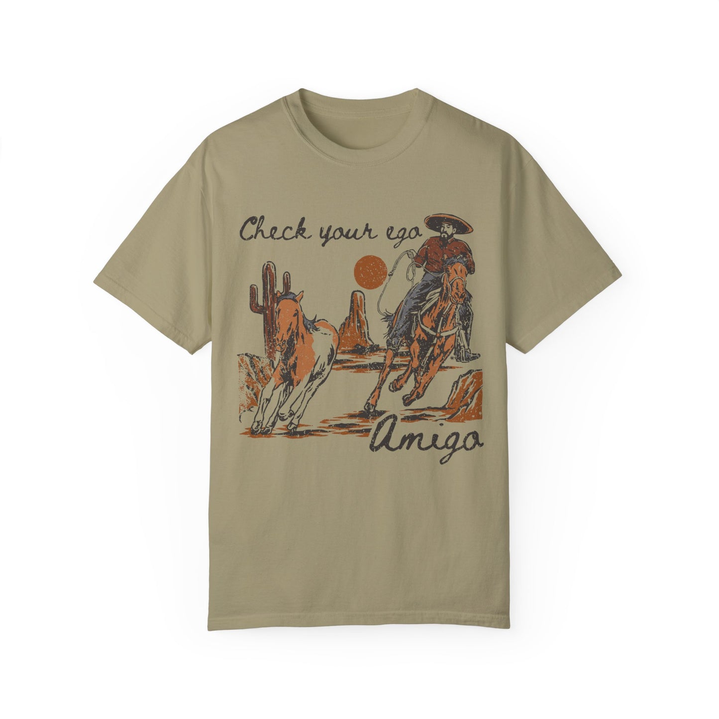 Check Your Ego Amigo, Western Comfort Colors T-shirt