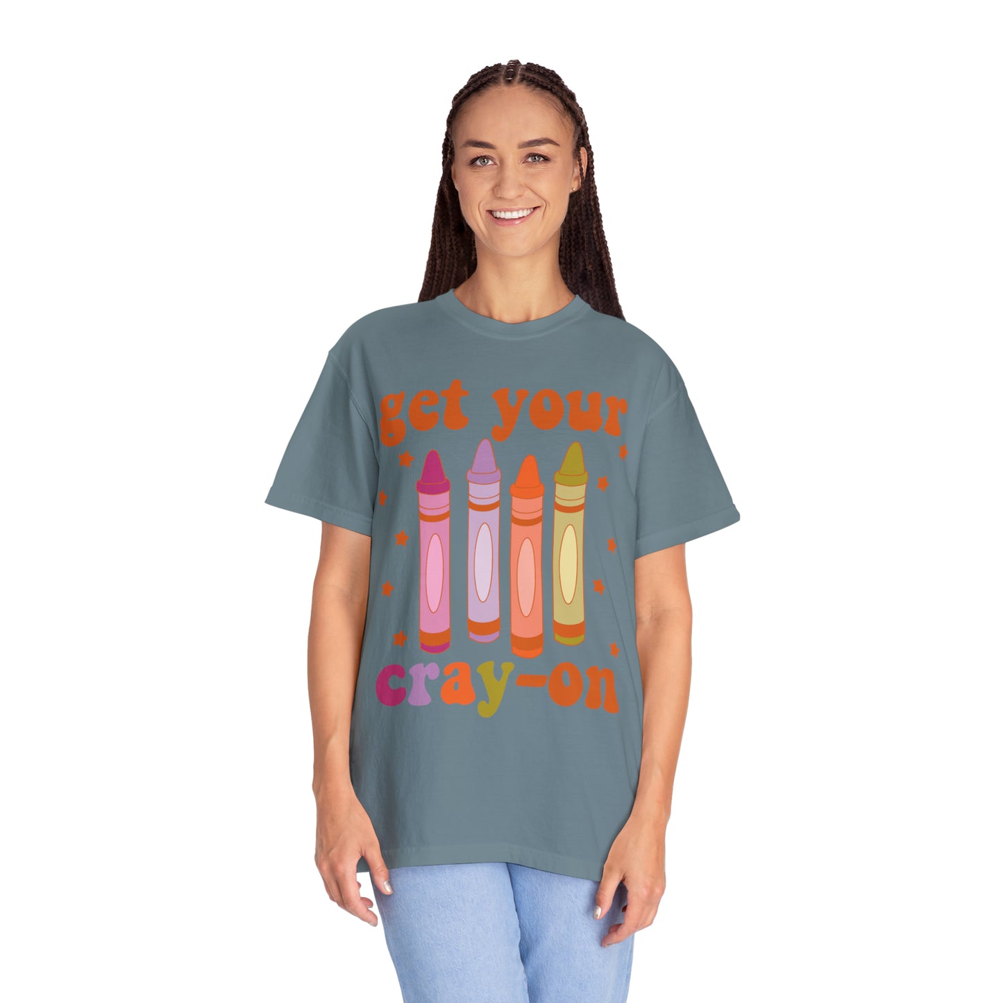 "Get Your Cray-On" Comfort Colors Oversized T-shirt