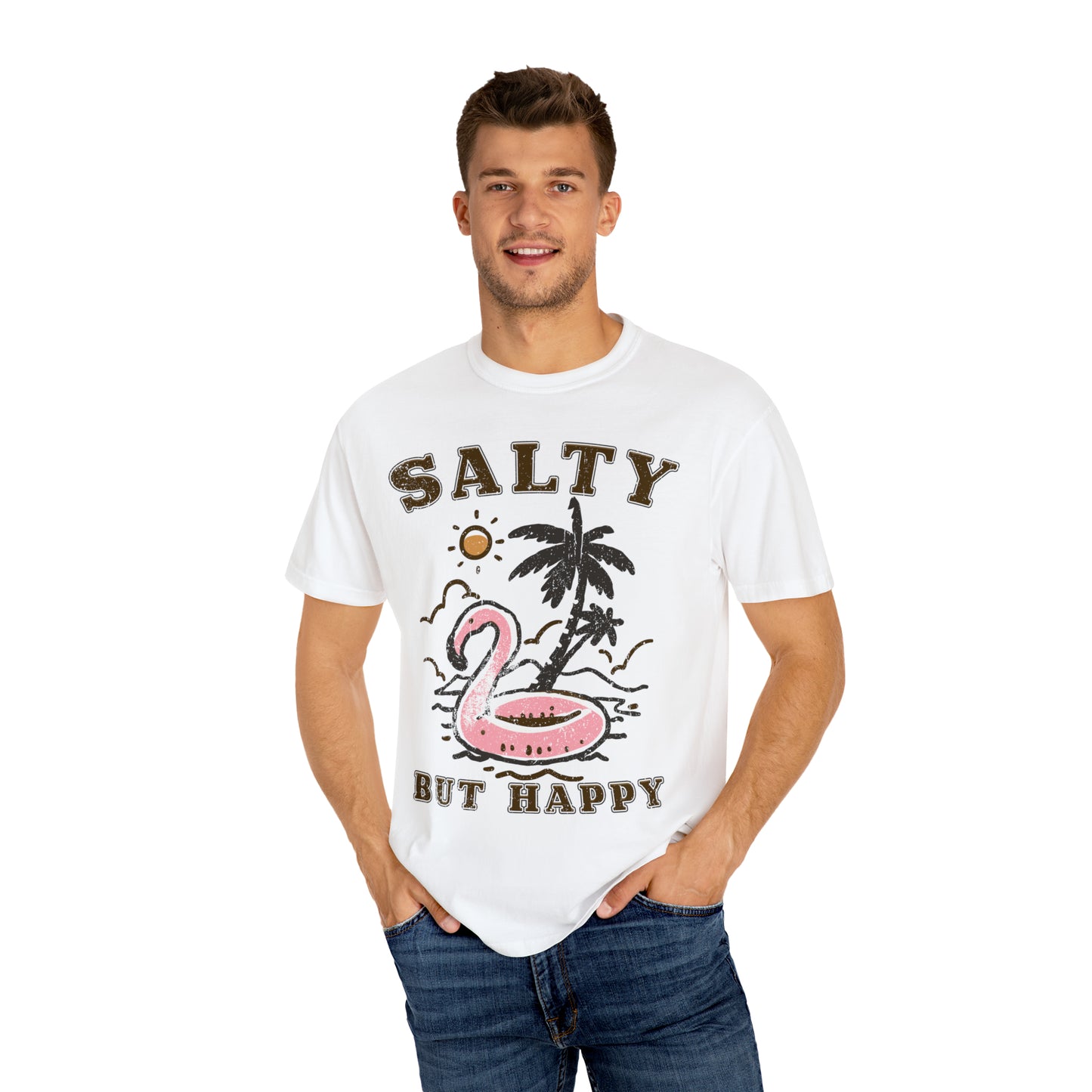 "Salty But Happy" Comfort Colors Oversized T-shirt