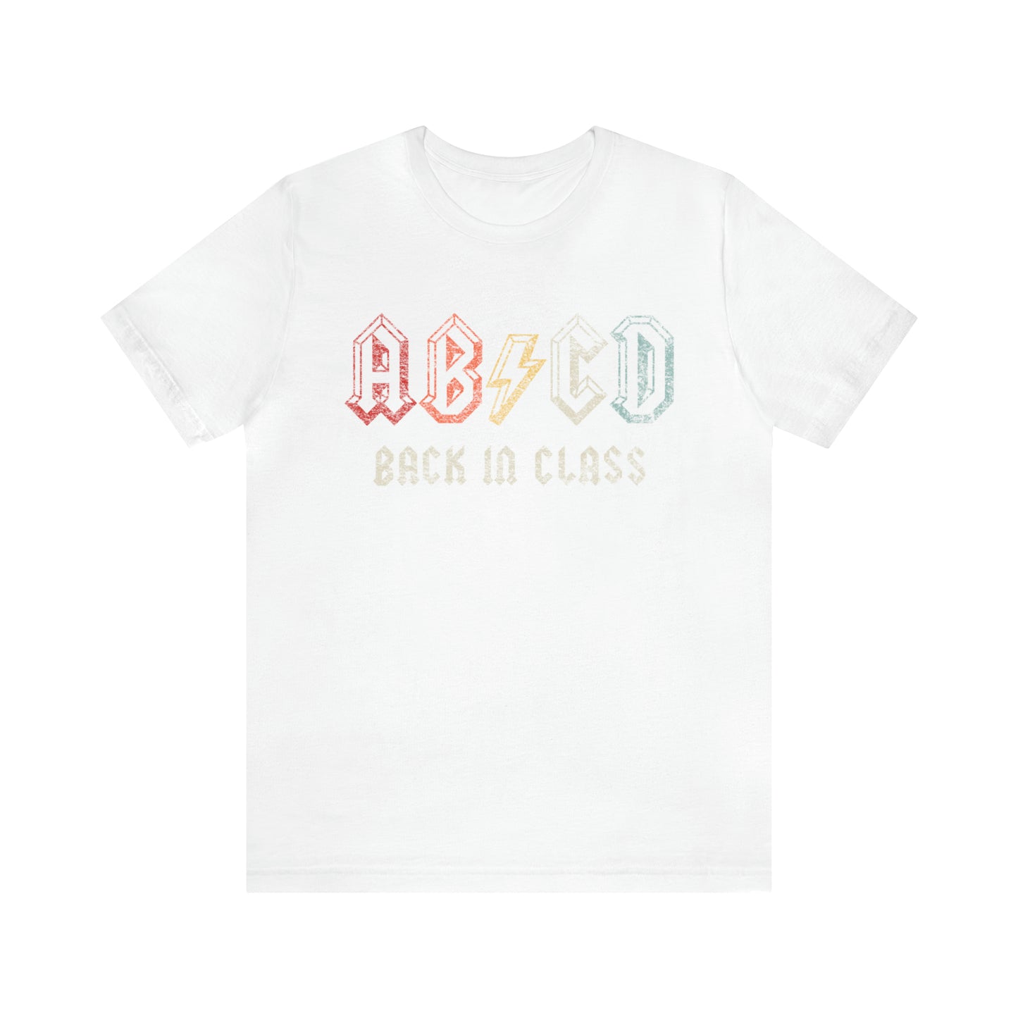 "ABCD Back in Class" Bella Canvas Unisex Short Sleeve Tee