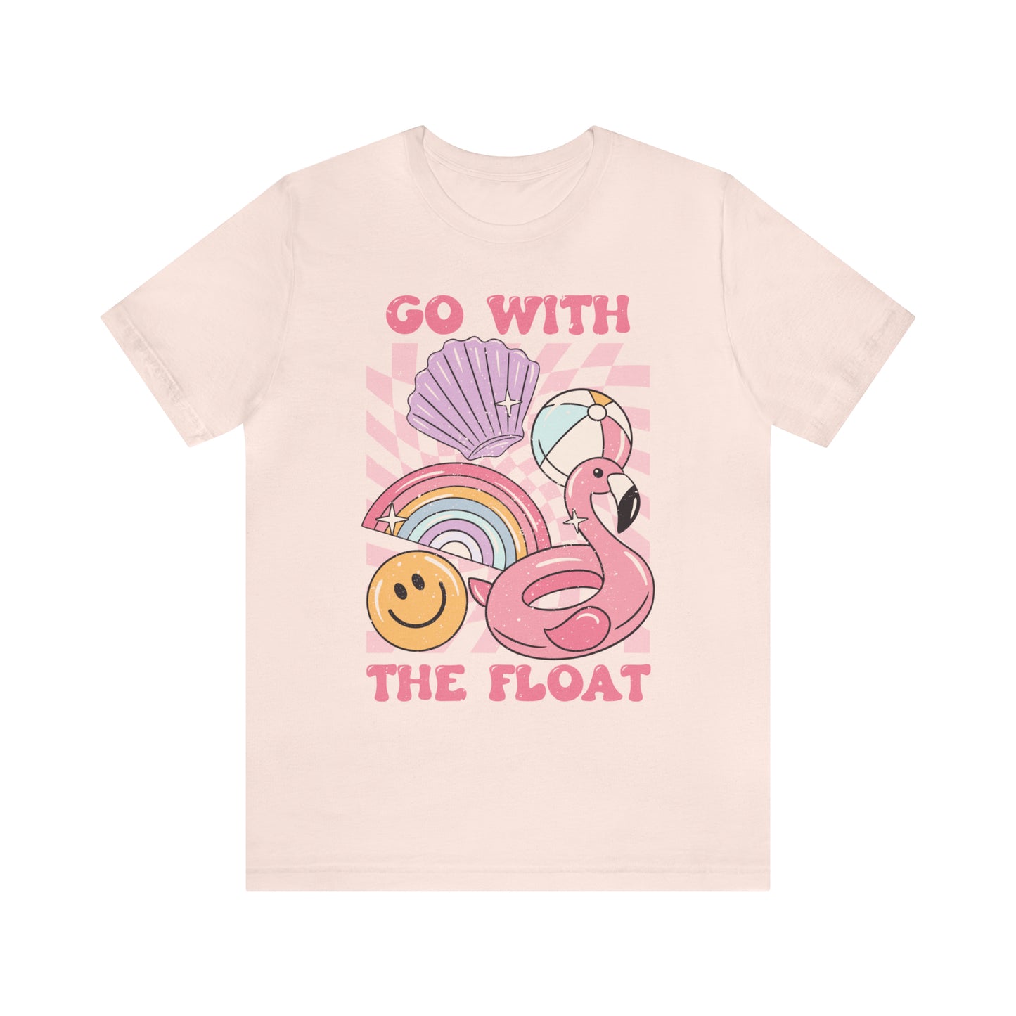 "Go With The Float" Unisex Short Sleeve Tee Bella Canvas