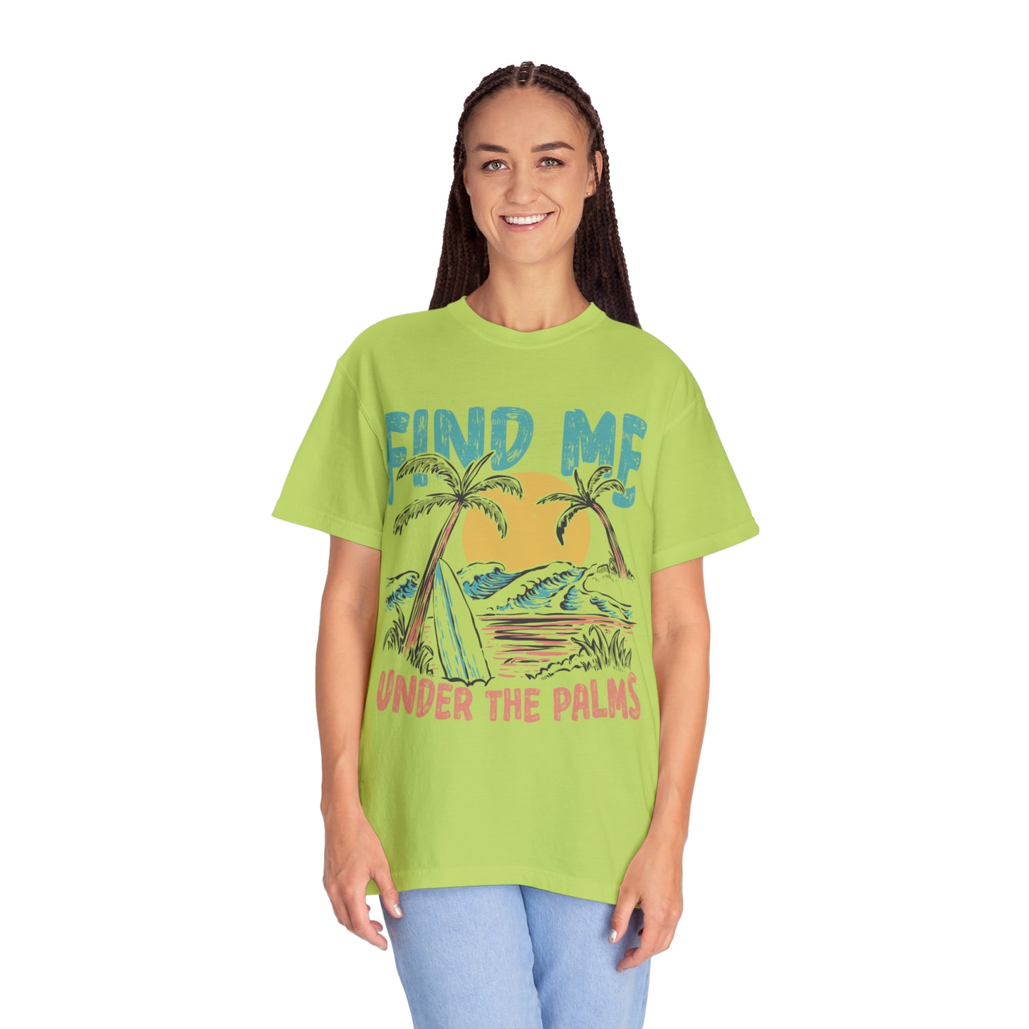 "Find Me Under The Palms" Comfort Colors Oversized T-shirt