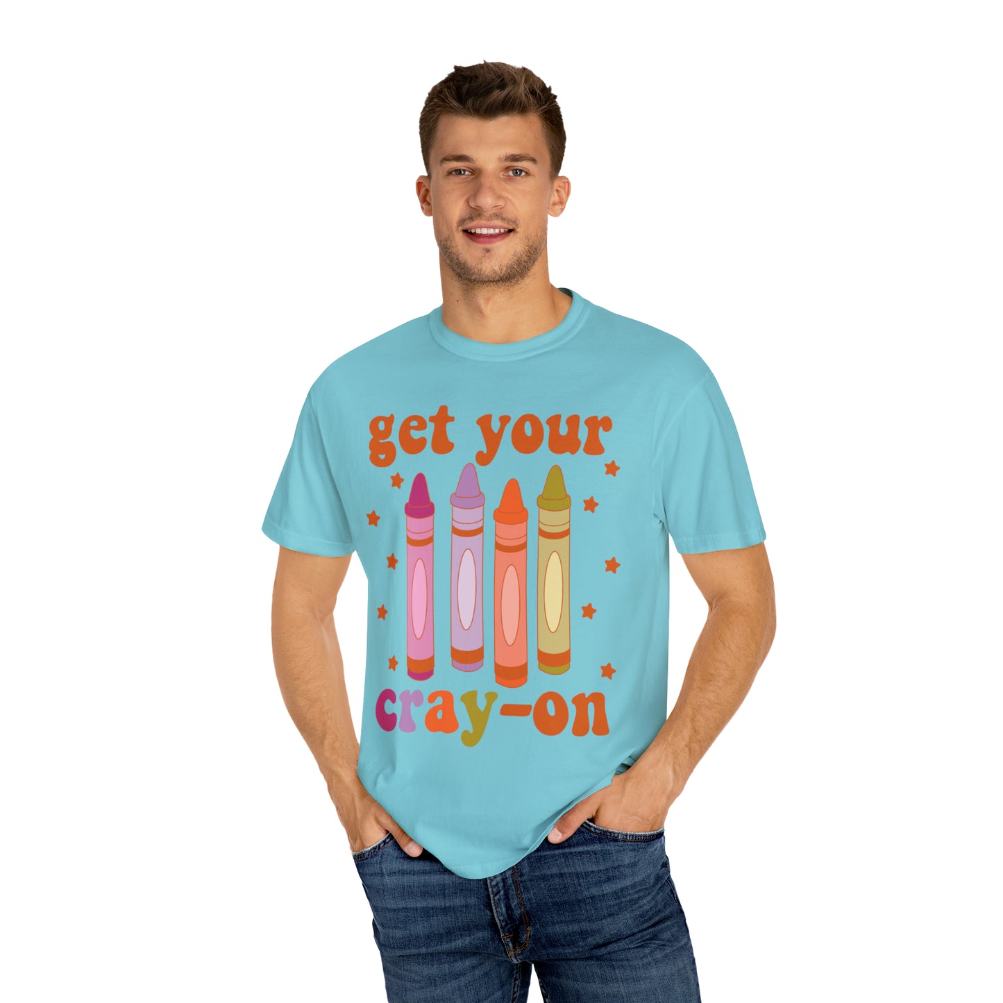 "Get Your Cray-On" Comfort Colors Oversized T-shirt