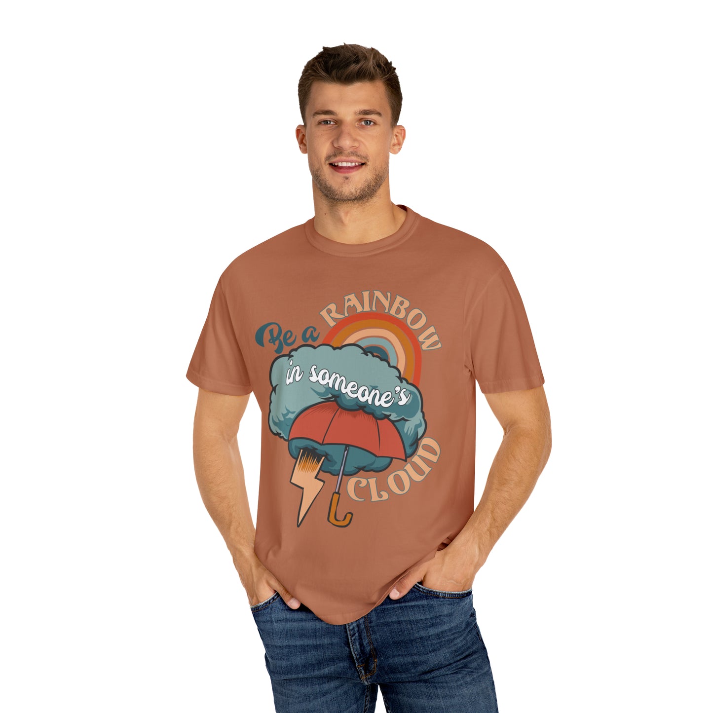 "Be a Rainbow in Someone's Cloud" Comfort Colors Oversized T-shirt