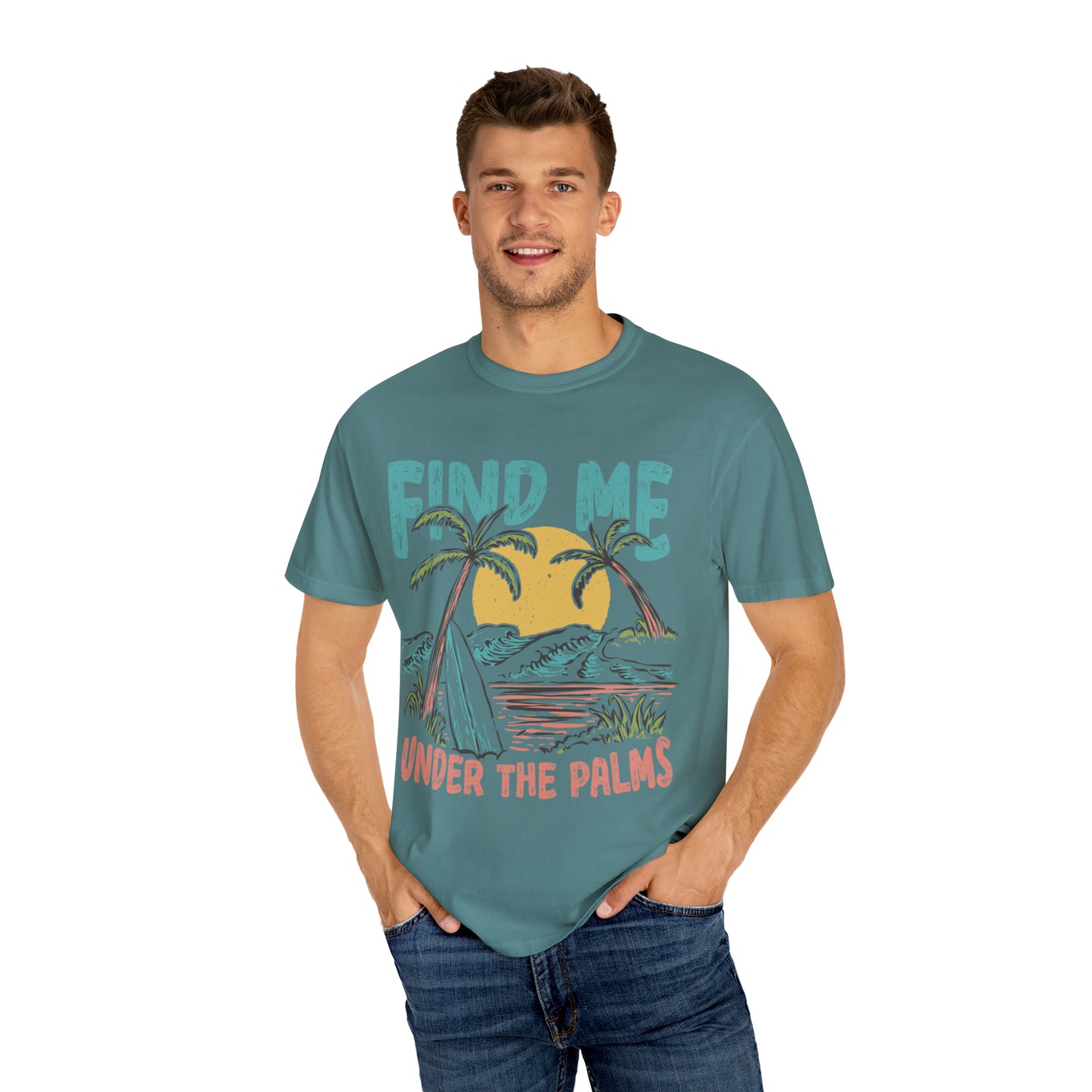 "Find Me Under The Palms" Comfort Colors Oversized T-shirt