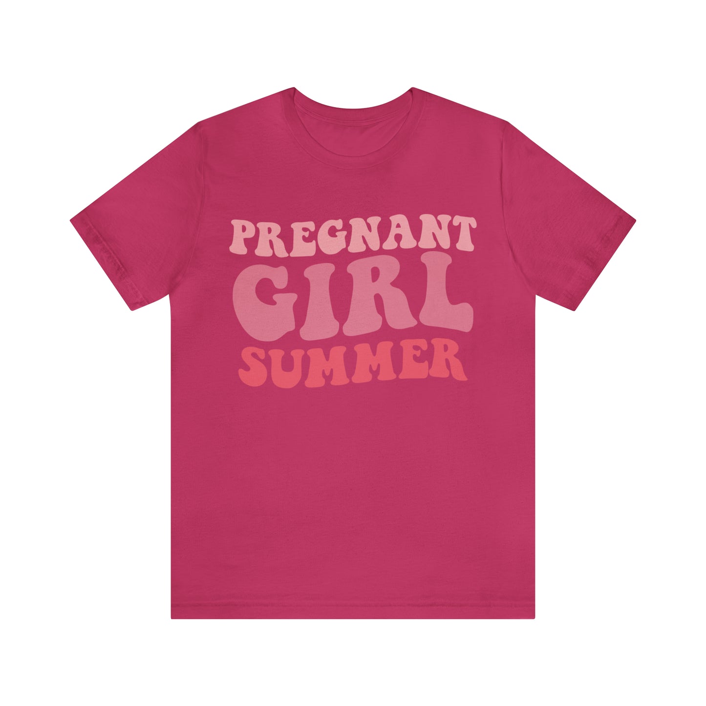 "Pregnant Girl Summer" Bella Canvas Short Sleeve Tee