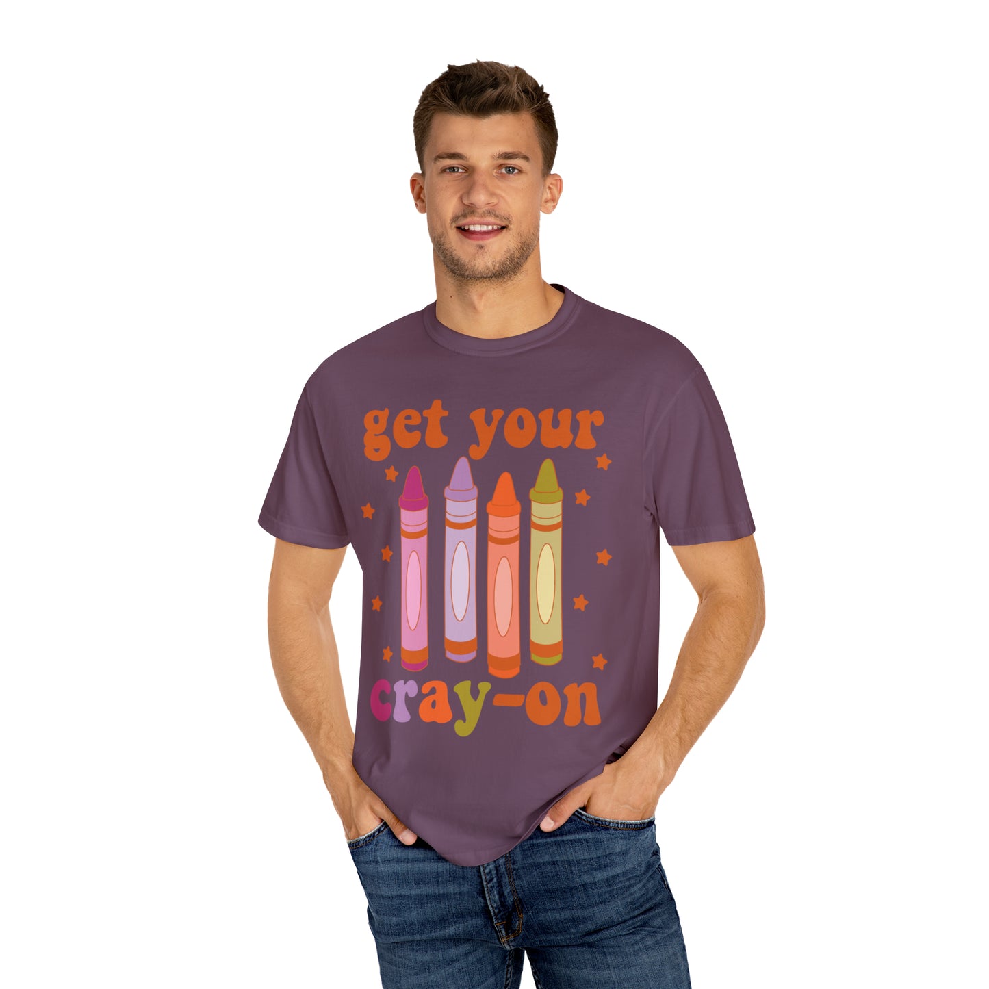 "Get Your Cray-On" Comfort Colors Oversized T-shirt