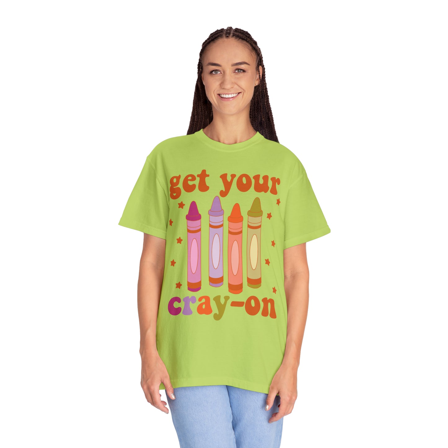 "Get Your Cray-On" Comfort Colors Oversized T-shirt
