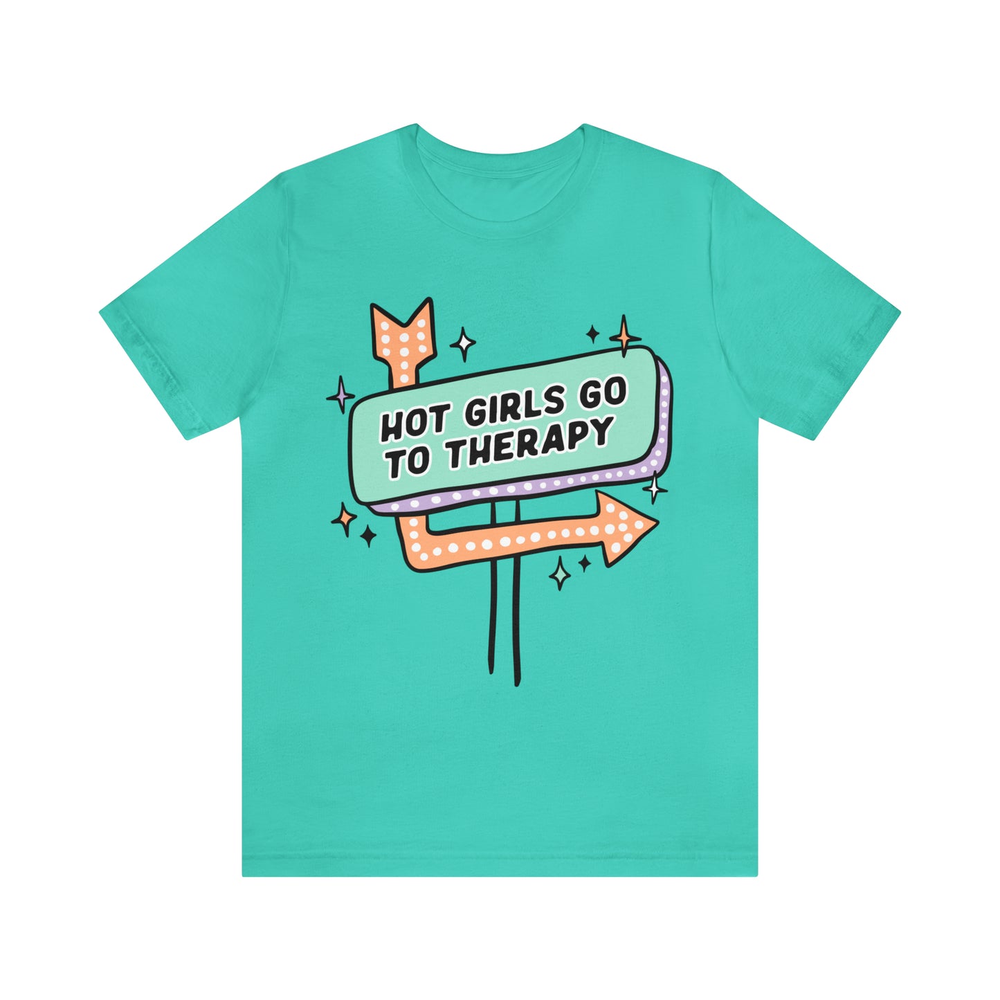 "Hot Girls Go To Therapy" Bella Canvas Short Sleeve Tee