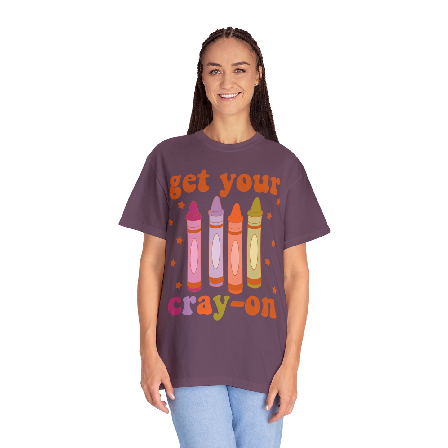"Get Your Cray-On" Comfort Colors Oversized T-shirt
