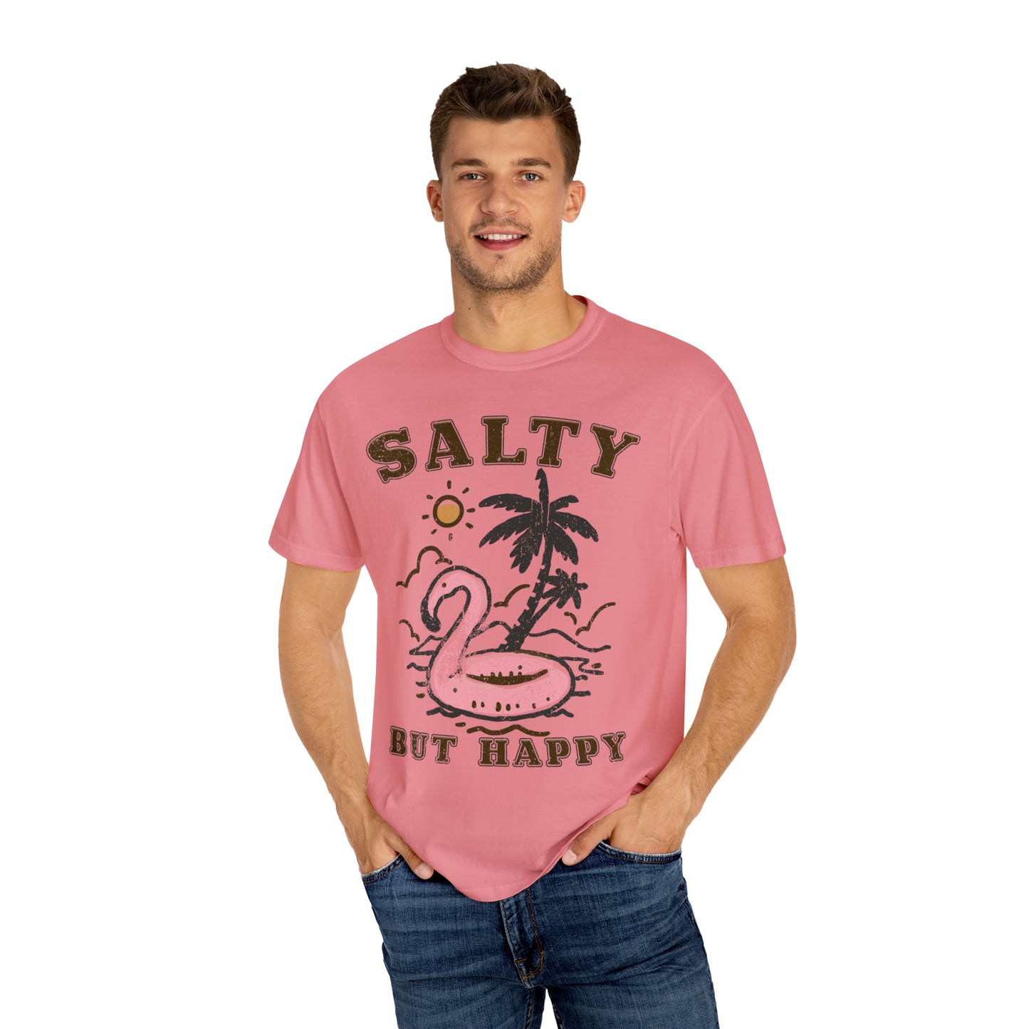 "Salty But Happy" Comfort Colors Oversized T-shirt