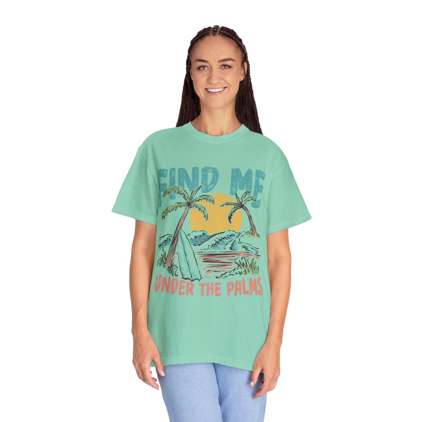 "Find Me Under The Palms" Comfort Colors Oversized T-shirt