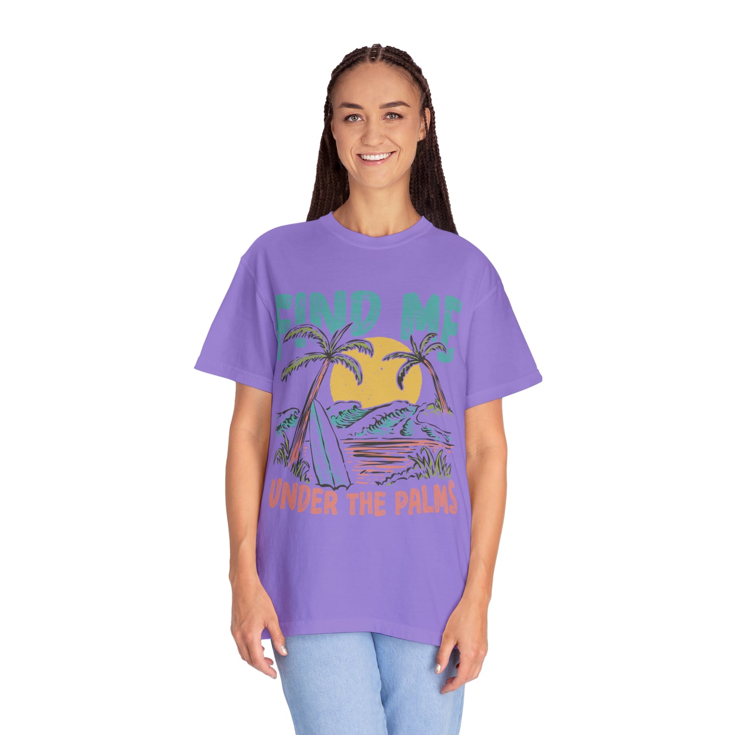 "Find Me Under The Palms" Comfort Colors Oversized T-shirt